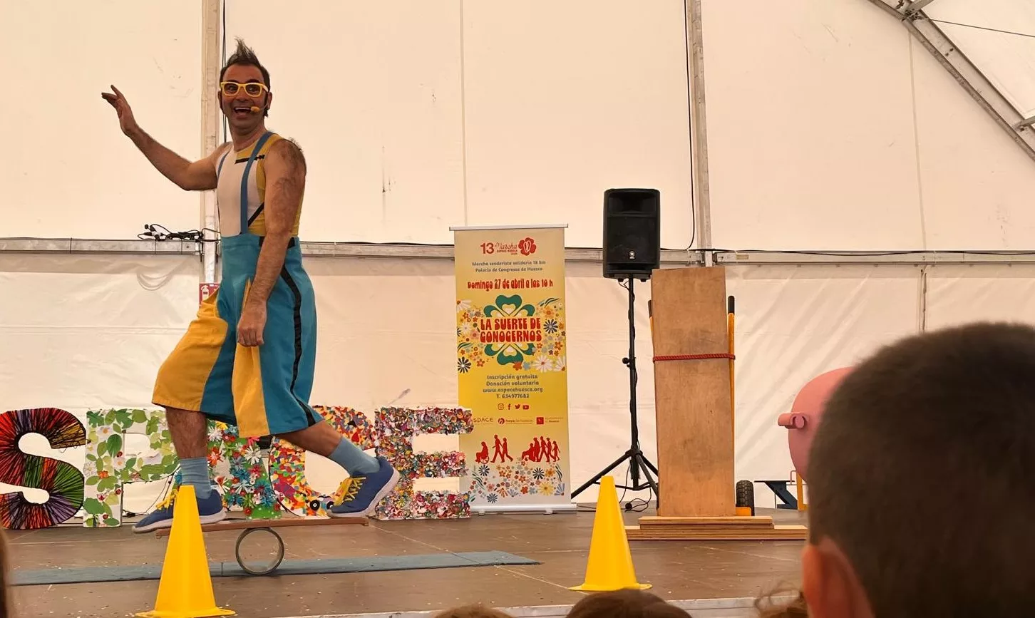 Román La Raspa en la Pre-Marcha Aspace. Foto Mercedes Manterola