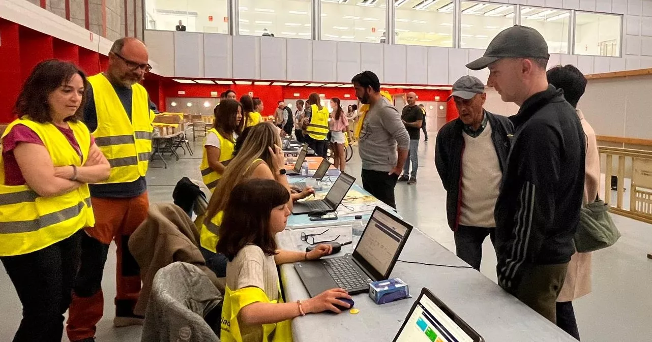 Celebración de los 10.000 inscritos en la Marcha Aspace. Foto Mercedes Manterola
