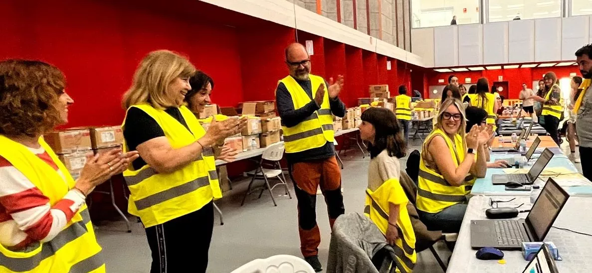 Celebración de los 10.000 inscritos en la Marcha Aspace. Foto Mercedes Manterola
