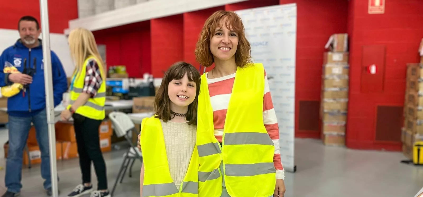Valentina con su madre. Foto Mercedes Manterola
