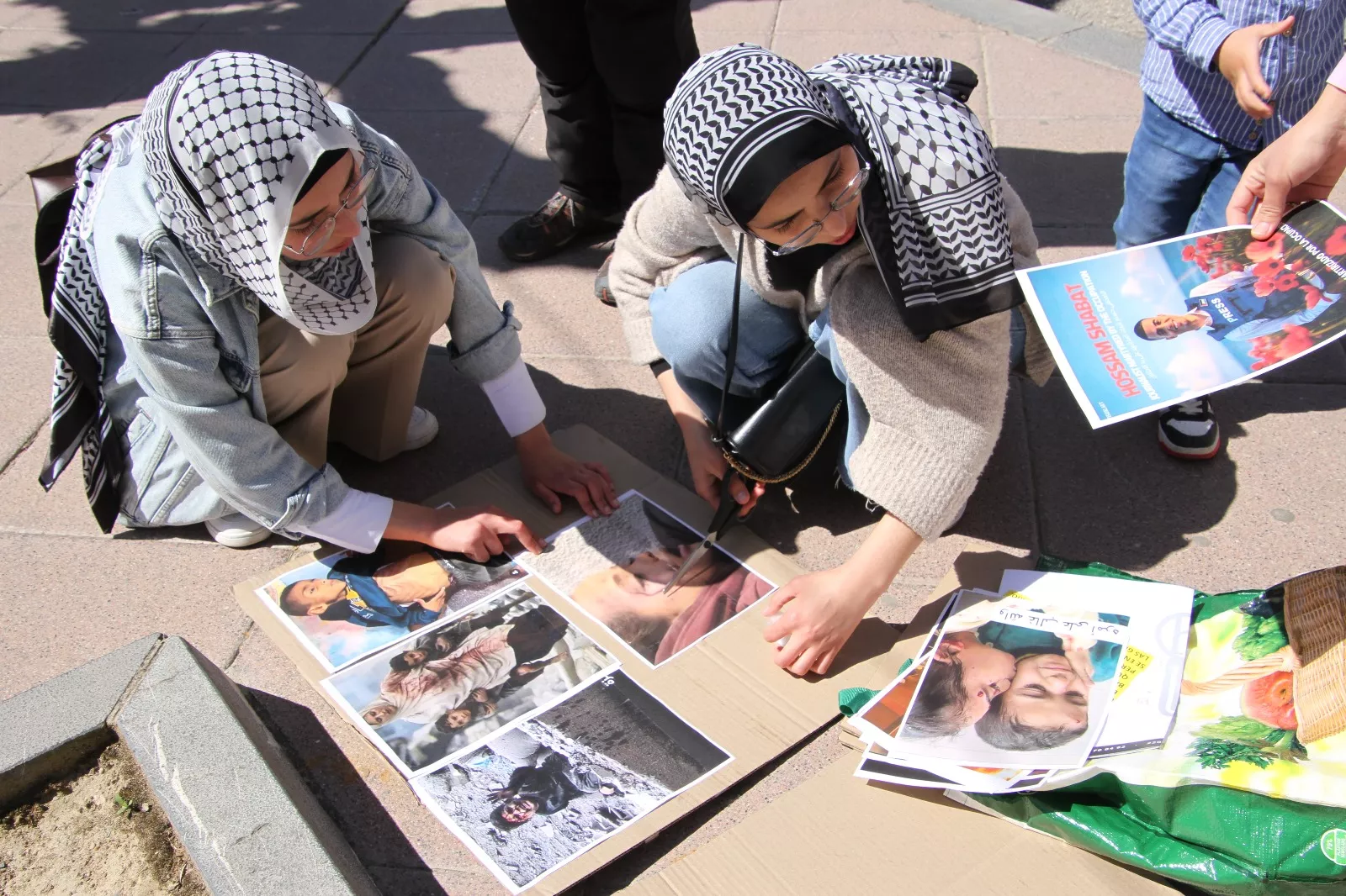 Nueva concentración a favor de Palestina en Huesca. Foto Carlos Neofato