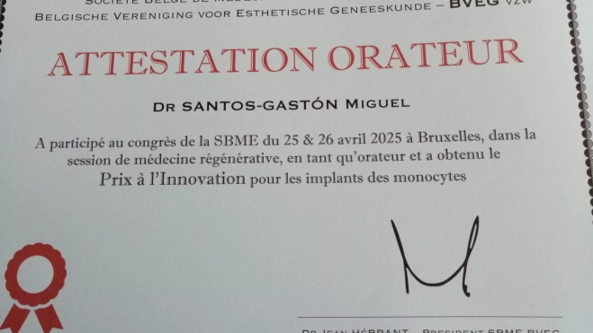 Diploma acreditativo del Premio de Innovación