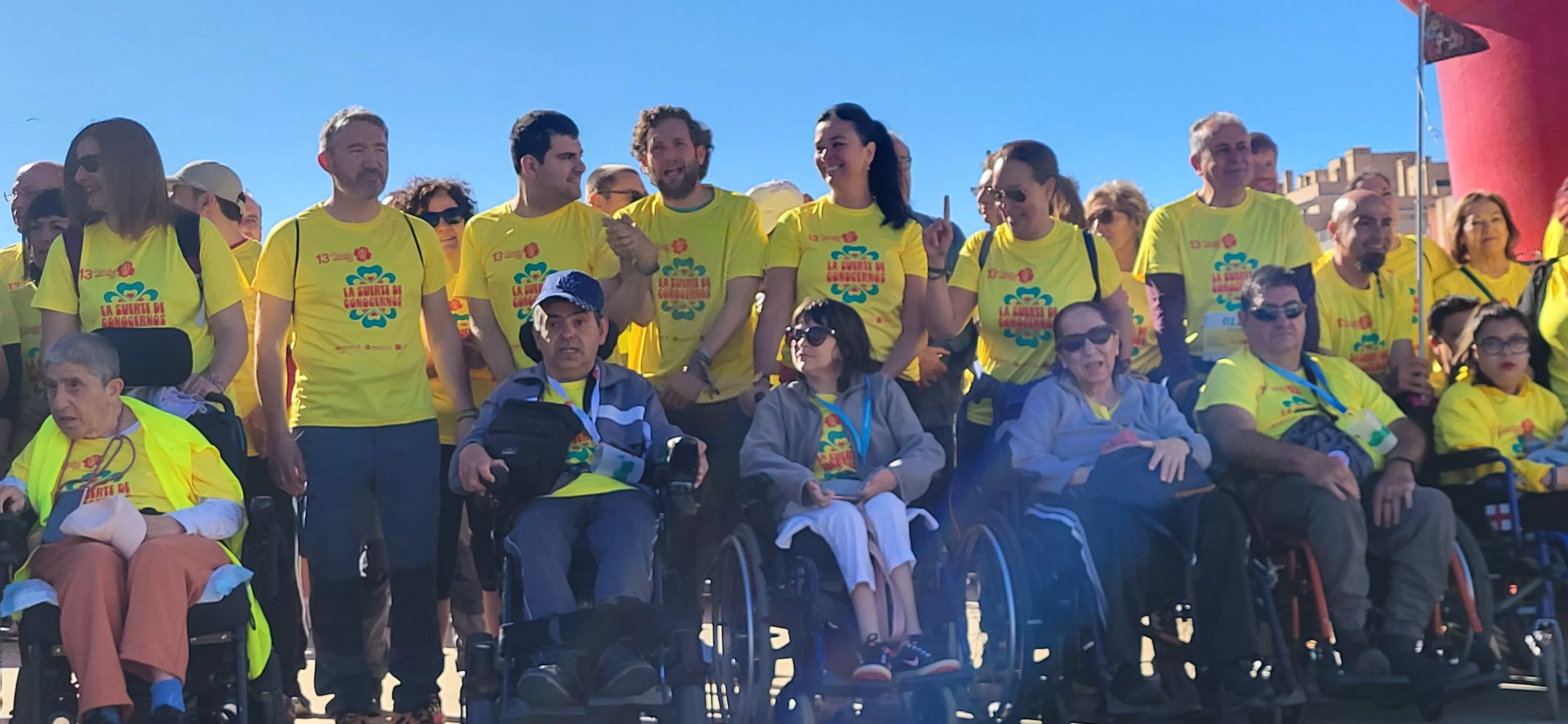 Salida de la XIII Marcha Aspace Huesca. Foto Mercedes Manterola