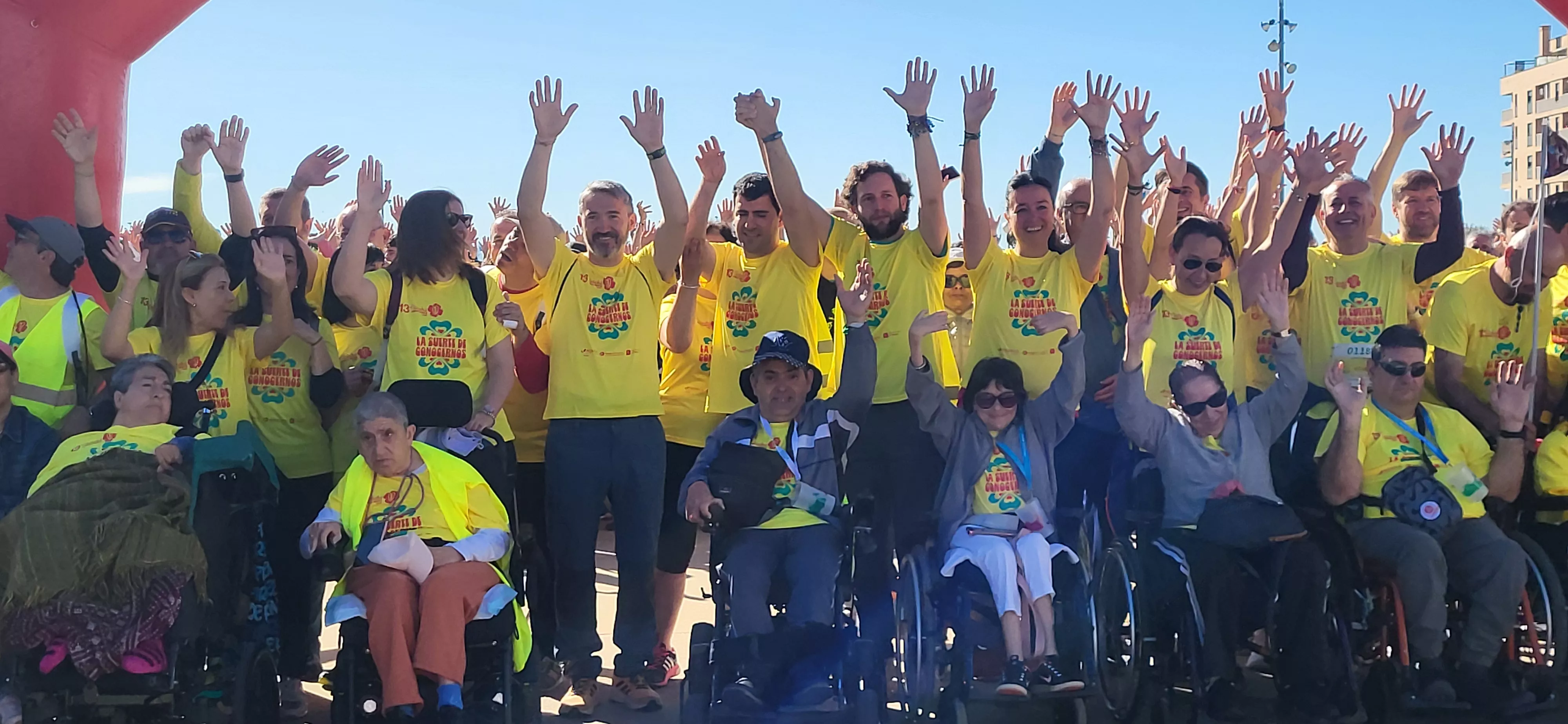Salida de la XIII Marcha Aspace Huesca. Foto Mercedes Manterola