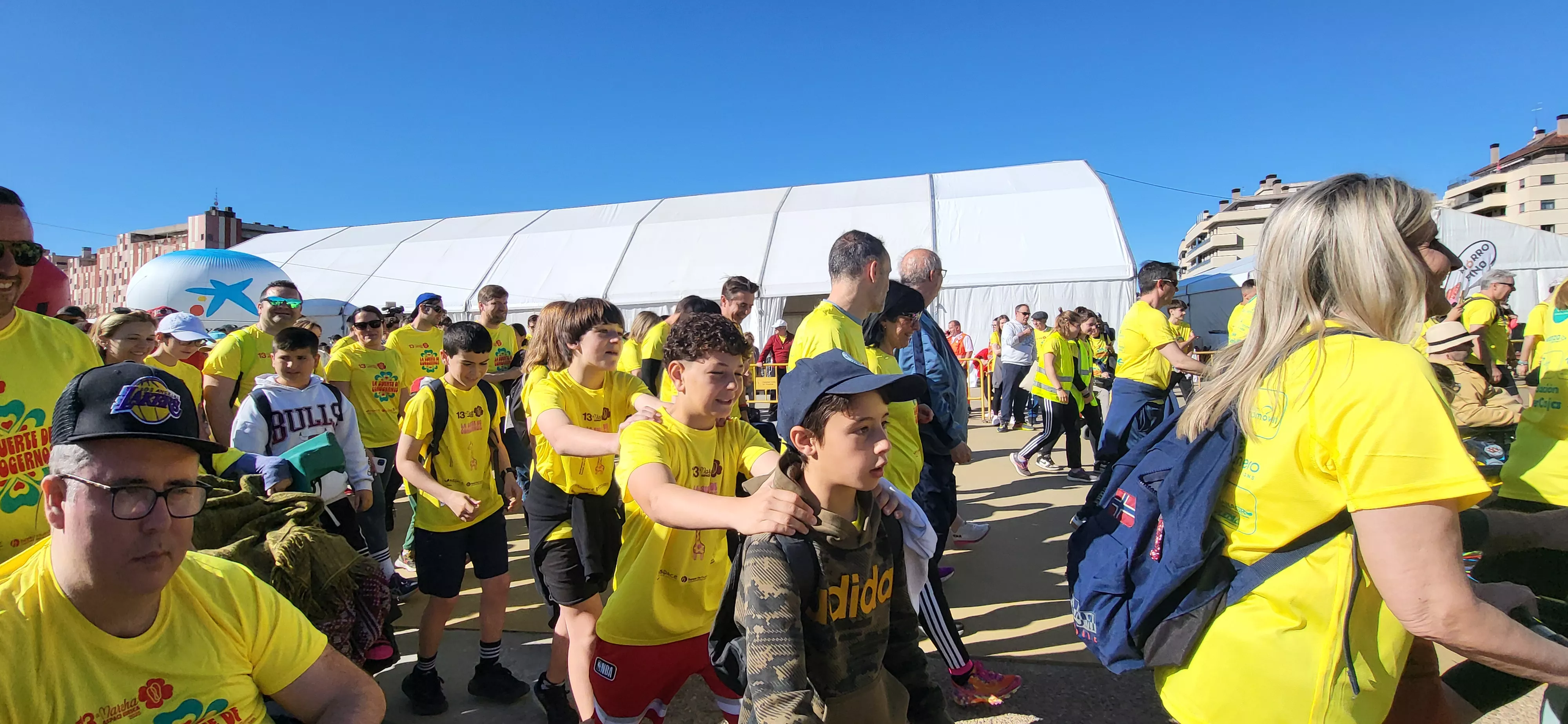 Salida de la XIII Marcha Aspace Huesca. Foto Mercedes Manterola