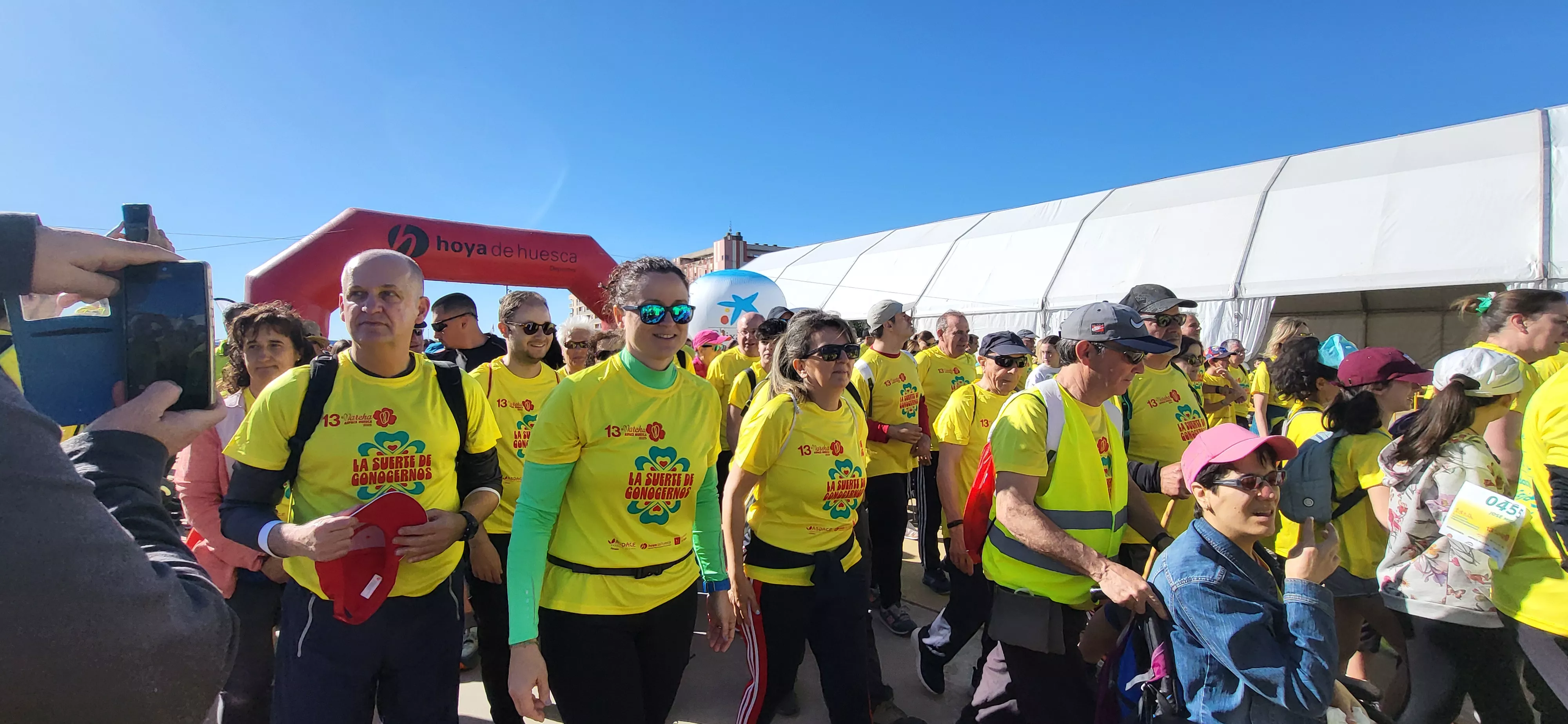 Salida de la XIII Marcha Aspace Huesca. Foto Mercedes Manterola