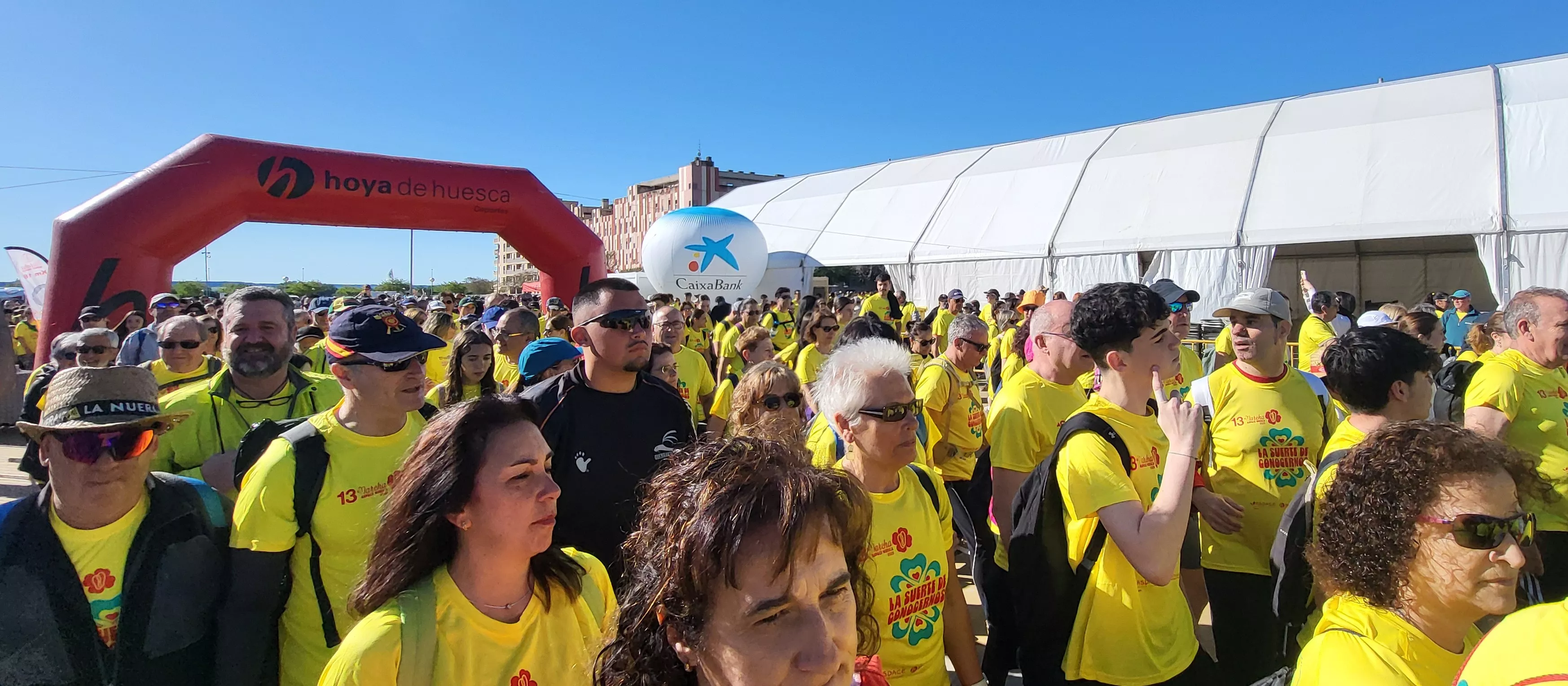 Salida de la XIII Marcha Aspace Huesca. Foto Mercedes Manterola