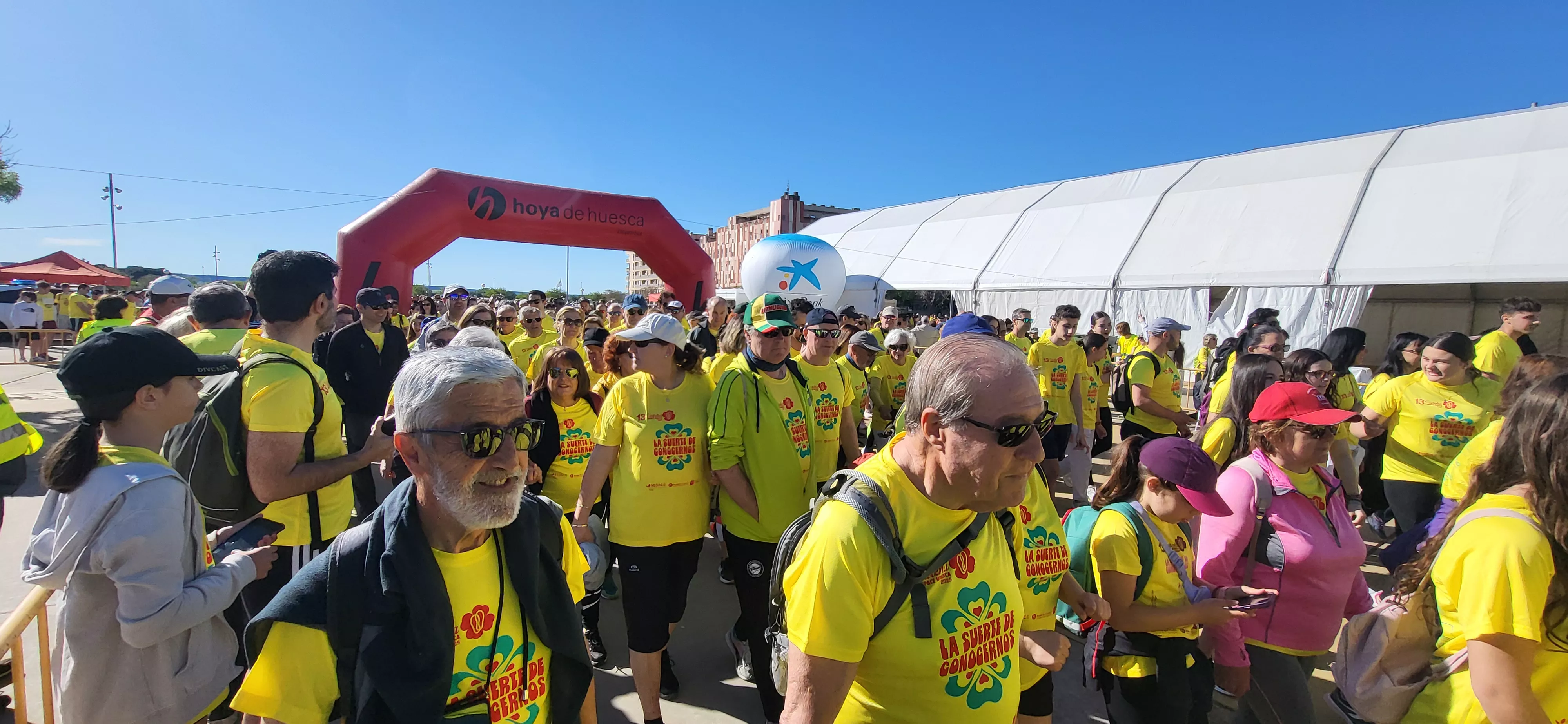 Salida de la XIII Marcha Aspace Huesca. Foto Mercedes Manterola