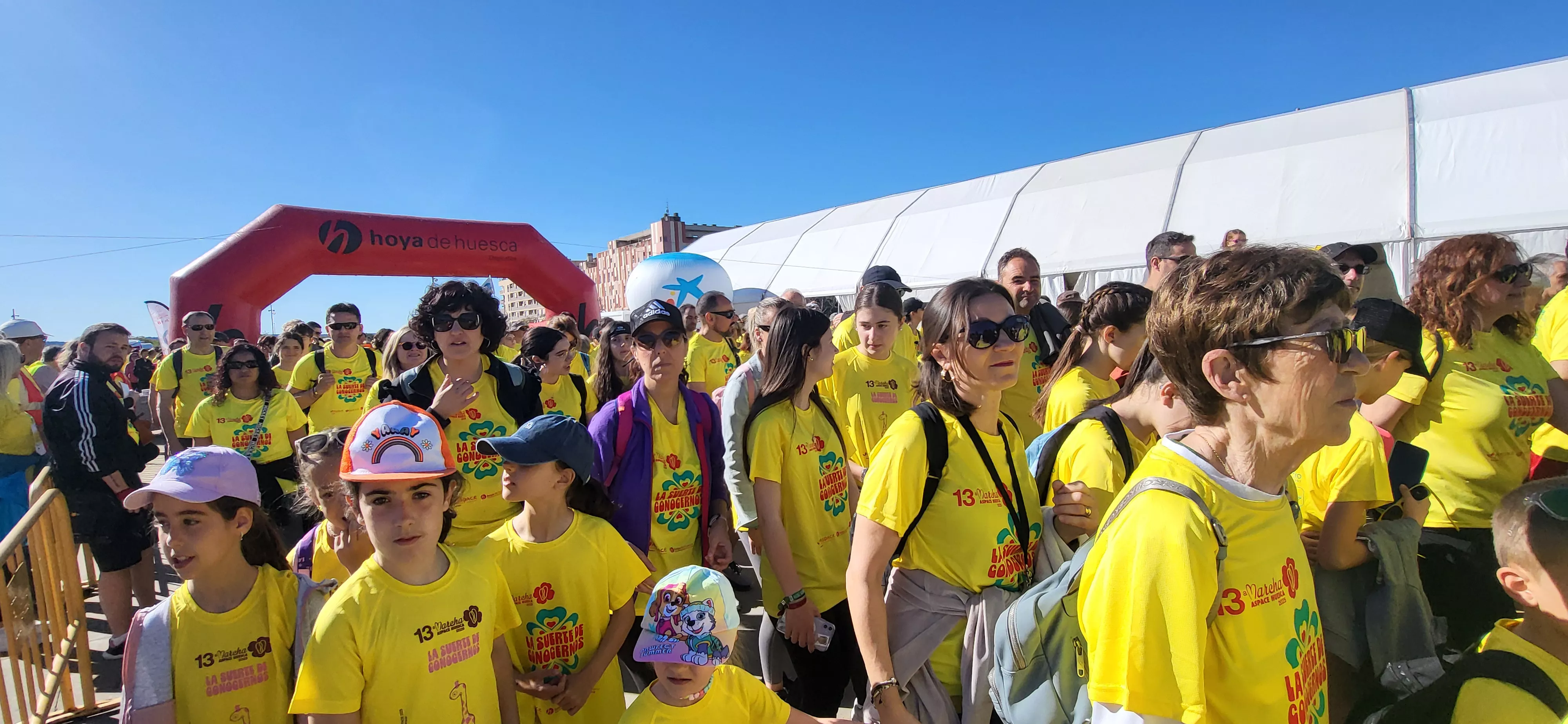 Salida de la XIII Marcha Aspace Huesca. Foto Mercedes Manterola
