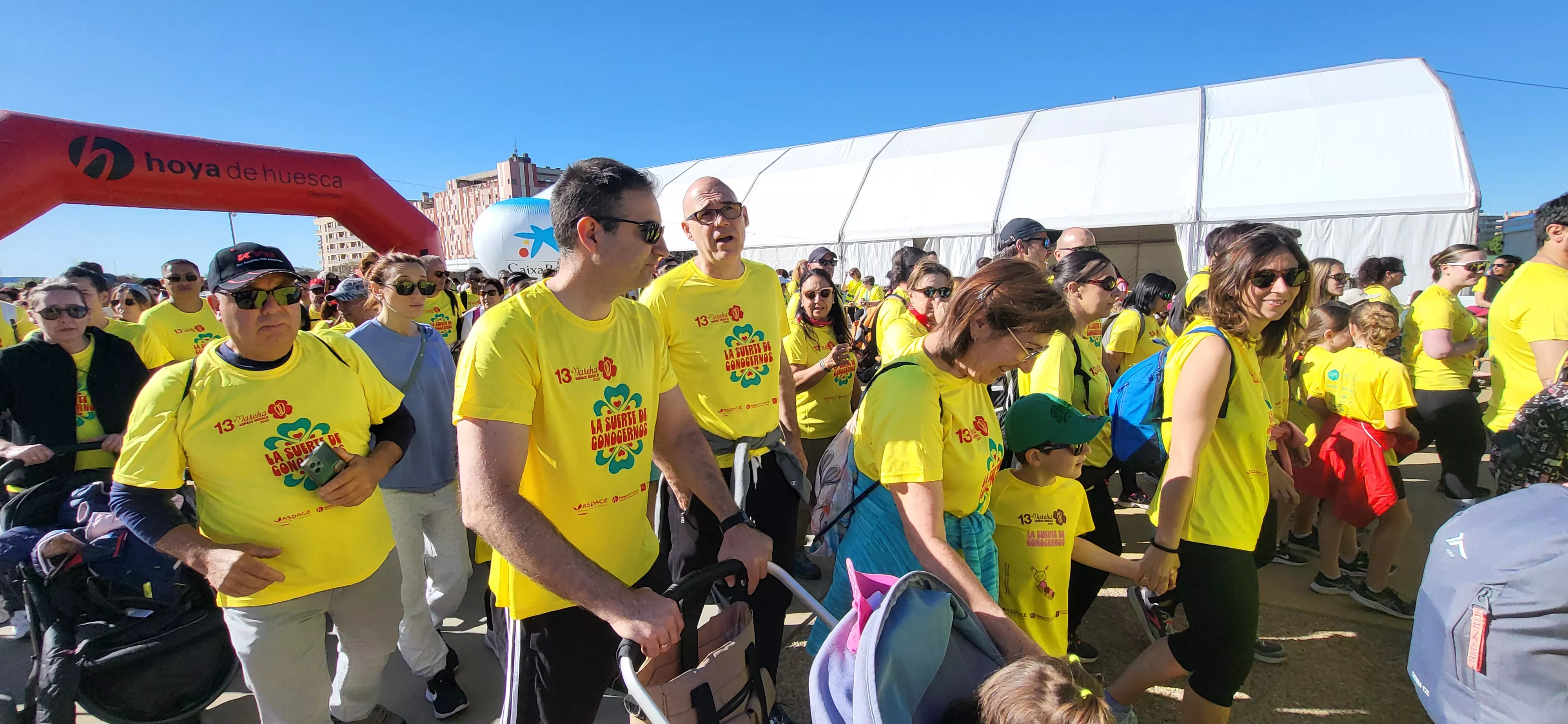 Salida de la XIII Marcha Aspace Huesca. Foto Mercedes Manterola