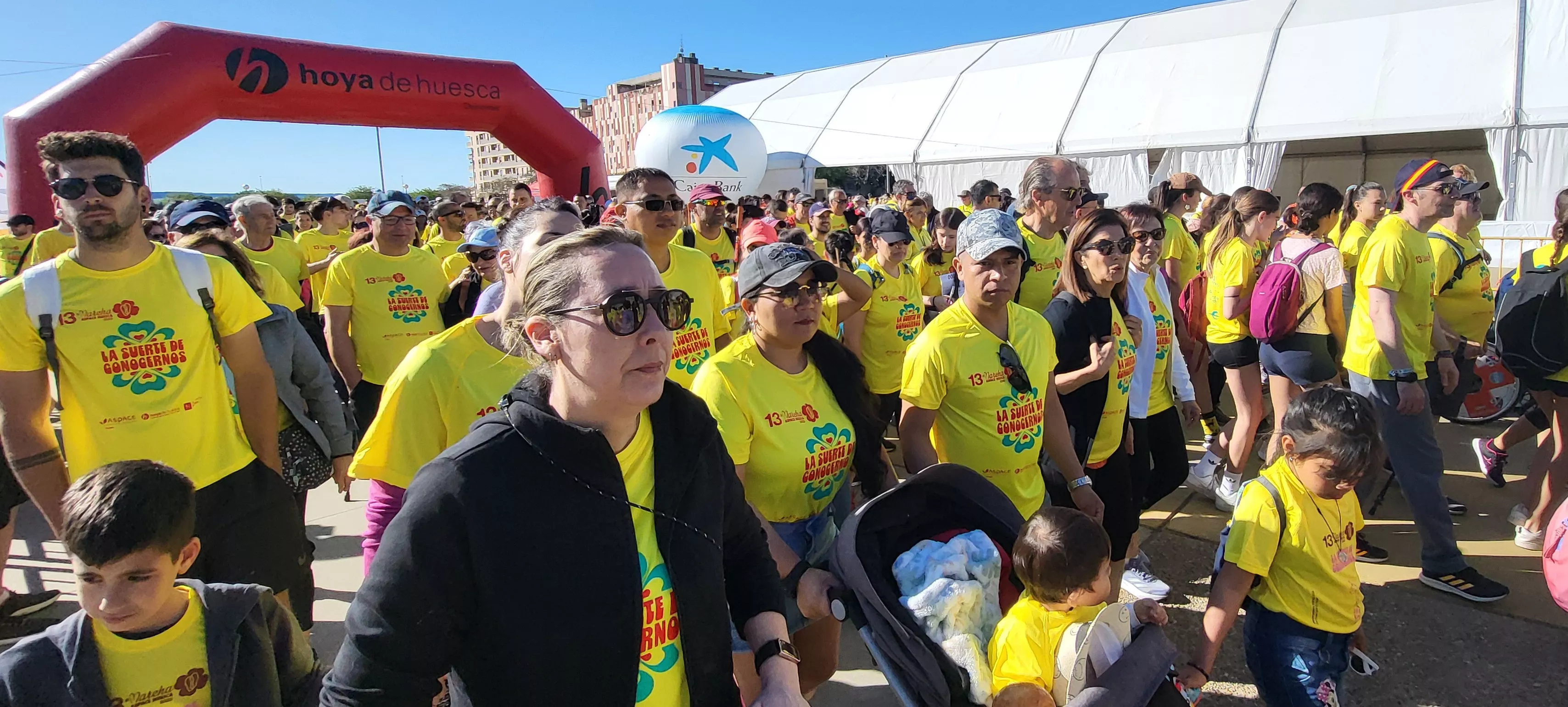 Salida de la XIII Marcha Aspace Huesca. Foto Mercedes Manterola