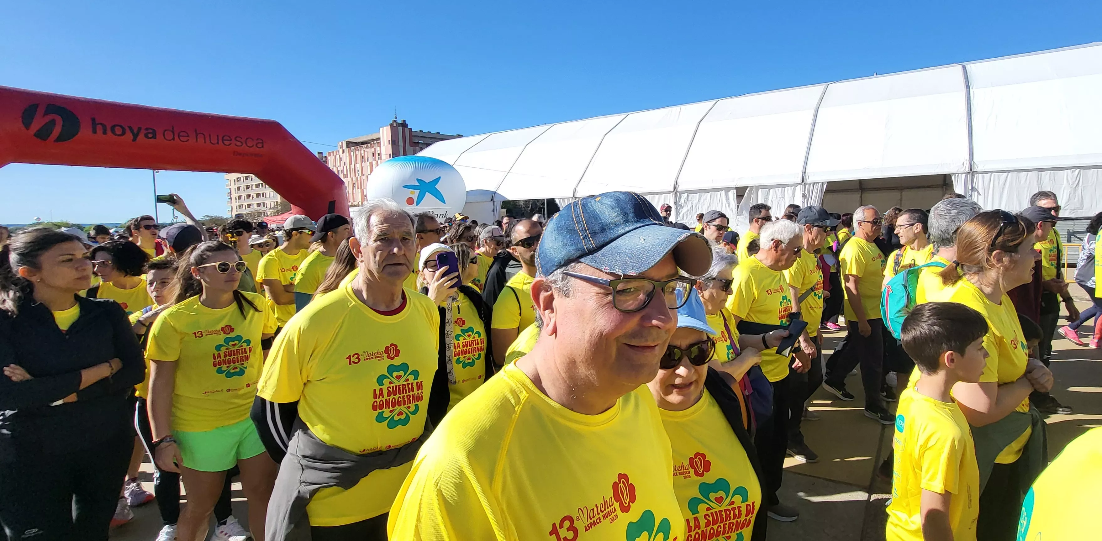Salida de la XIII Marcha Aspace Huesca. Foto Mercedes Manterola
