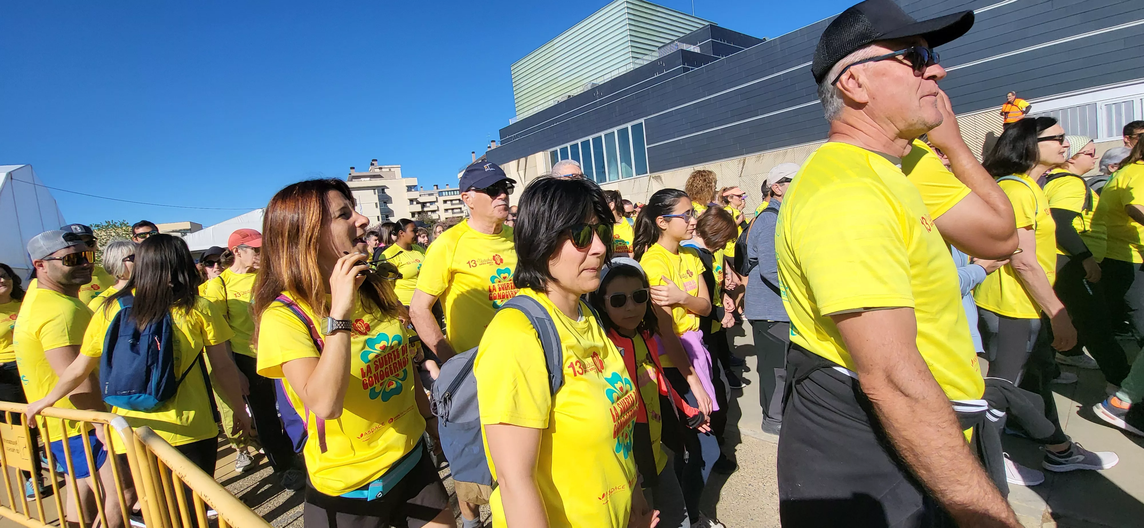 Salida de la XIII Marcha Aspace Huesca. Foto Mercedes Manterola