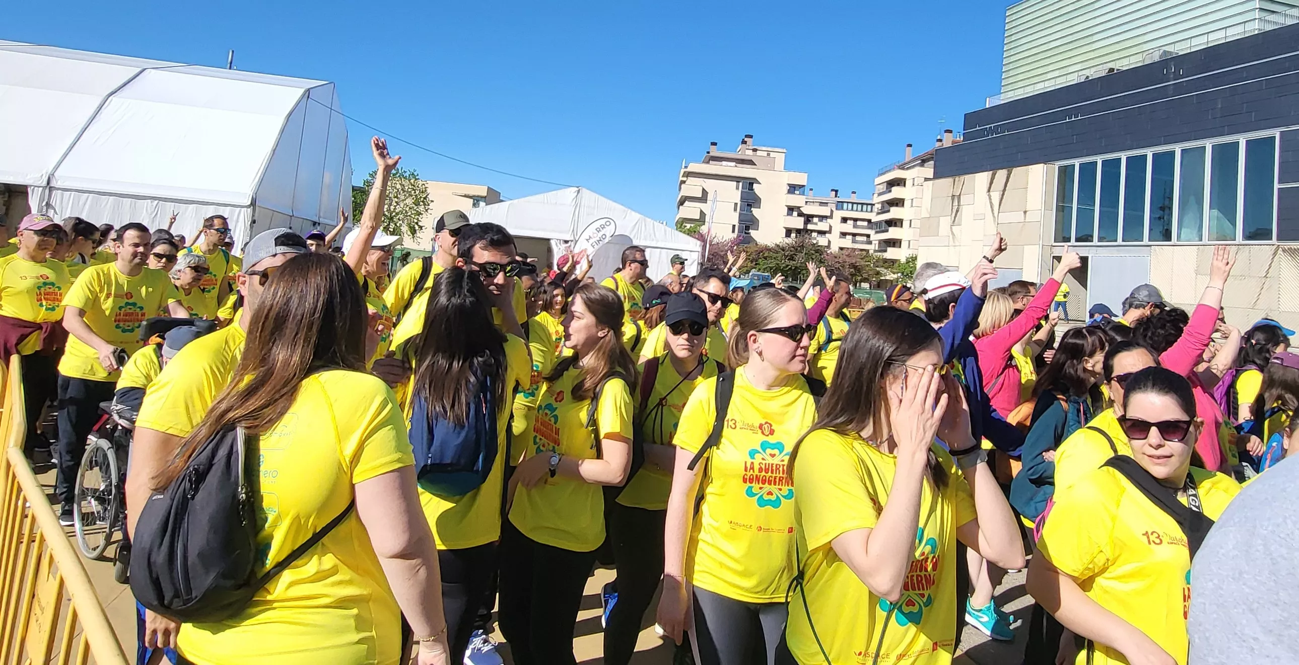 Salida de la XIII Marcha Aspace Huesca. Foto Mercedes Manterola