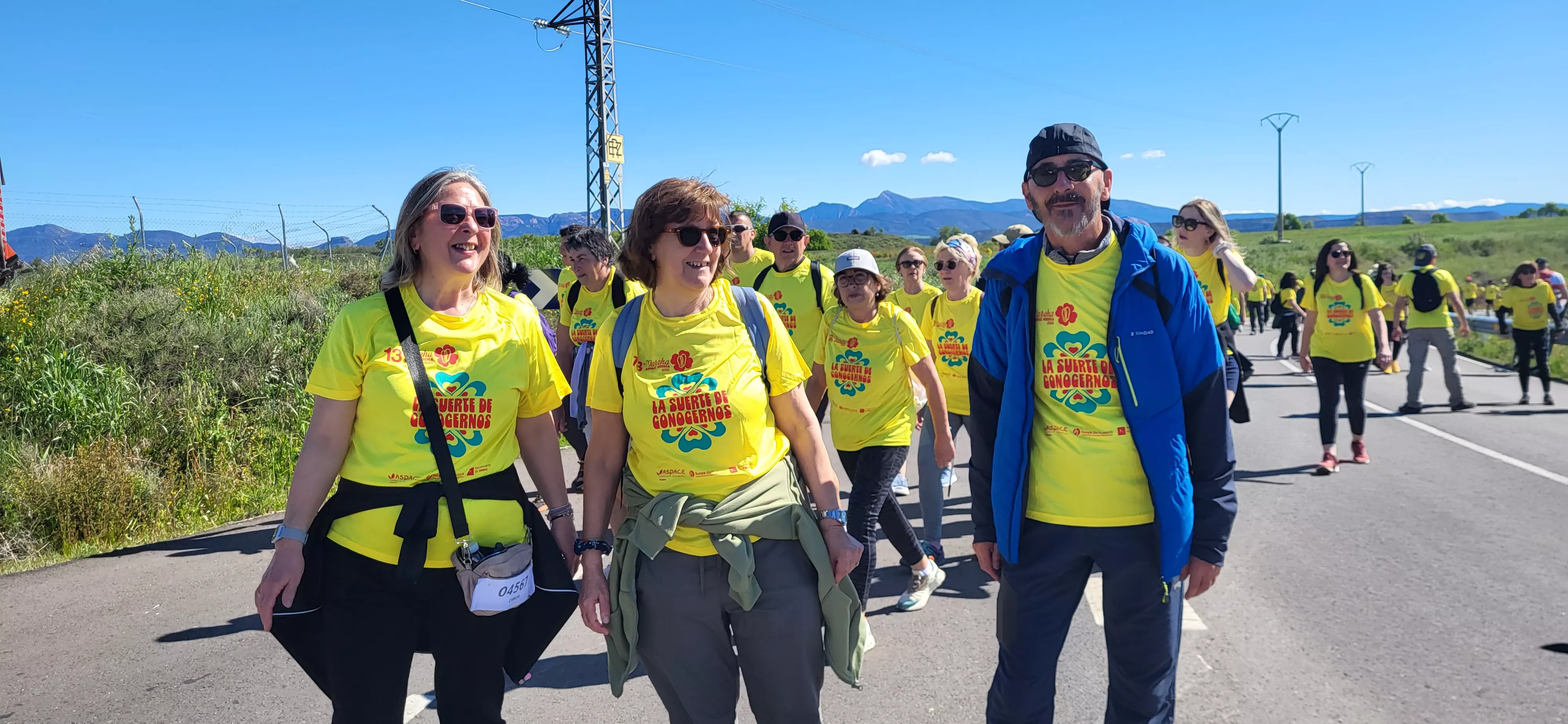Recorrido de la XIII Marcha Aspace Huesca. Foto Mercedes Manterola