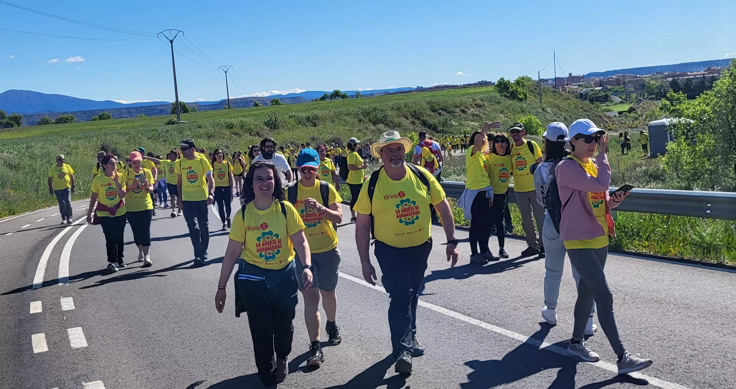 Recorrido de la XIII Marcha Aspace Huesca. Foto Mercedes Manterola