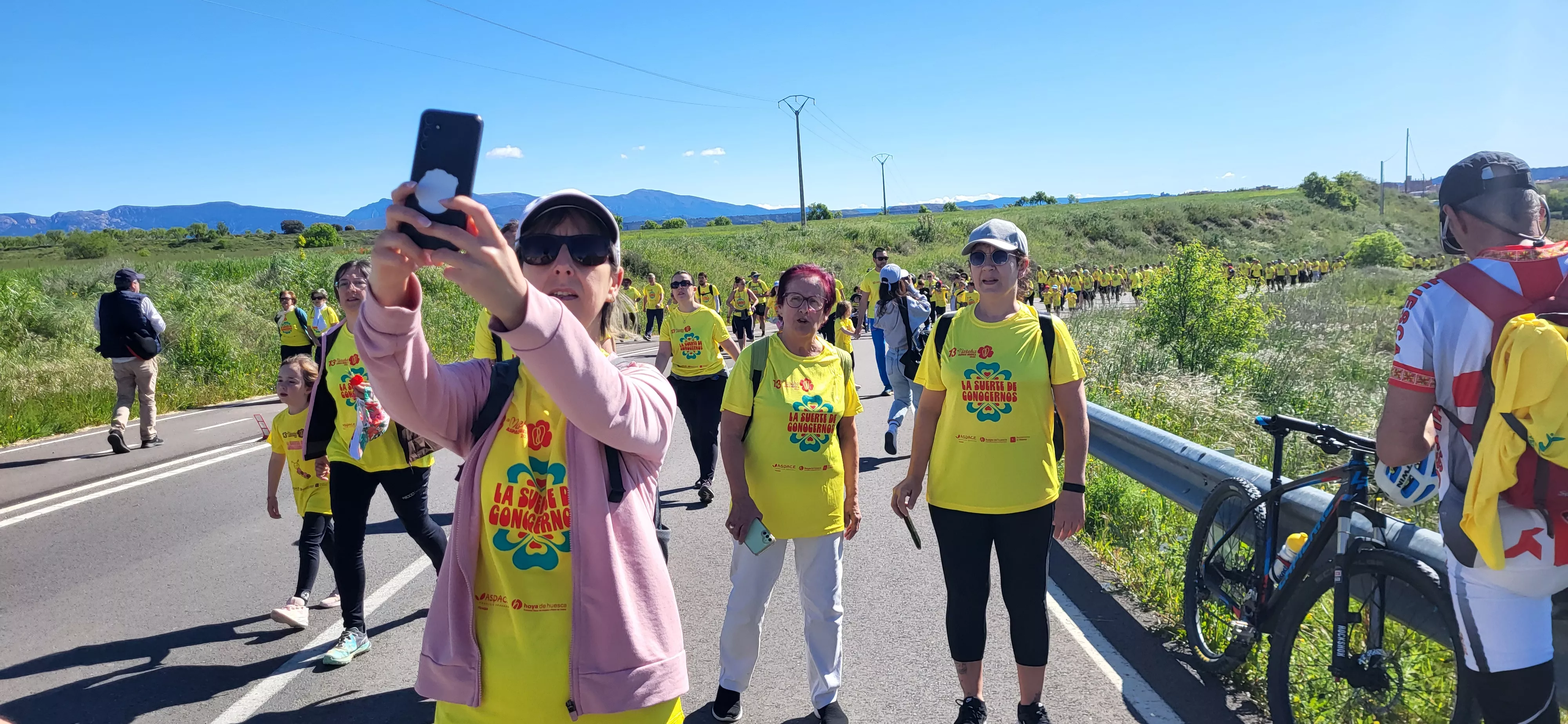 Recorrido de la XIII Marcha Aspace Huesca. Foto Mercedes Manterola
