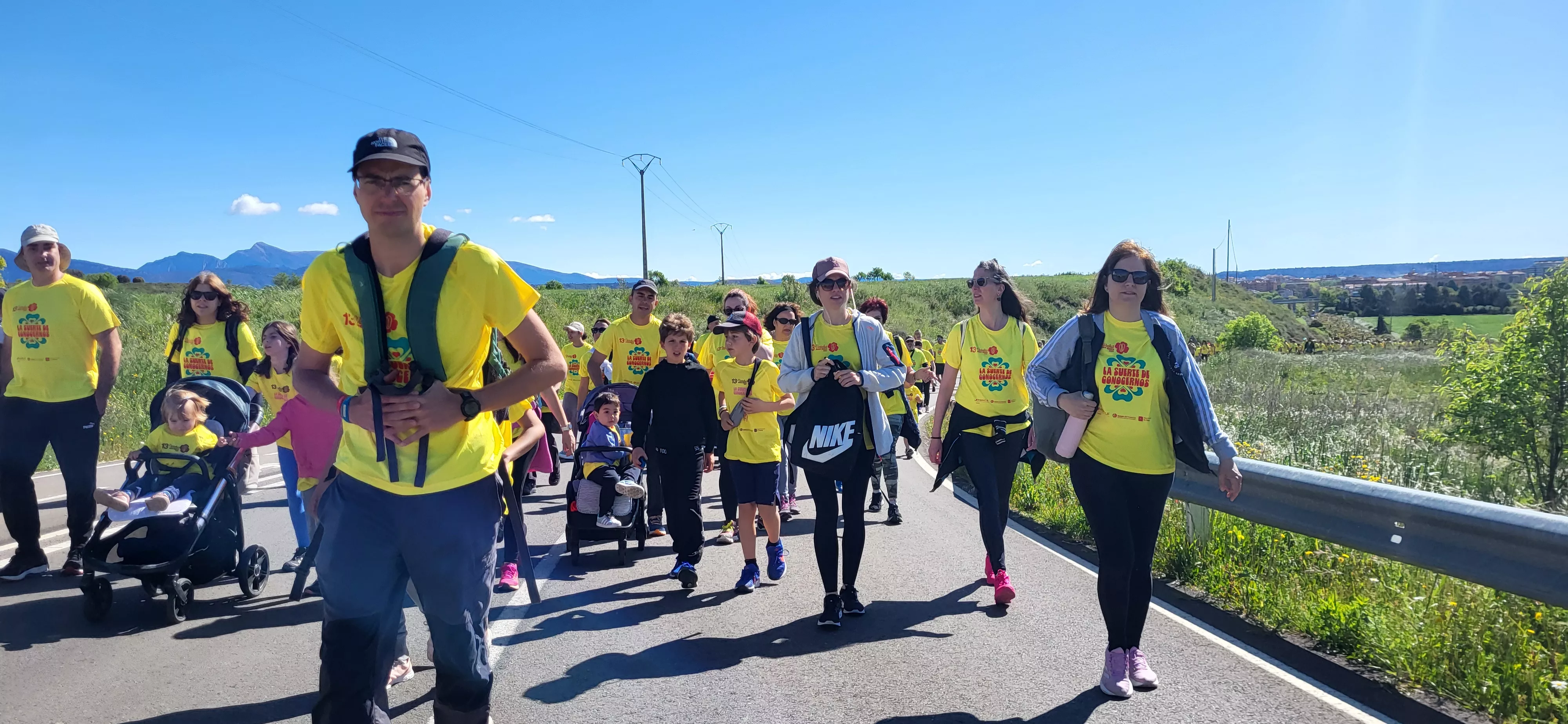 Recorrido de la XIII Marcha Aspace Huesca. Foto Mercedes Manterola