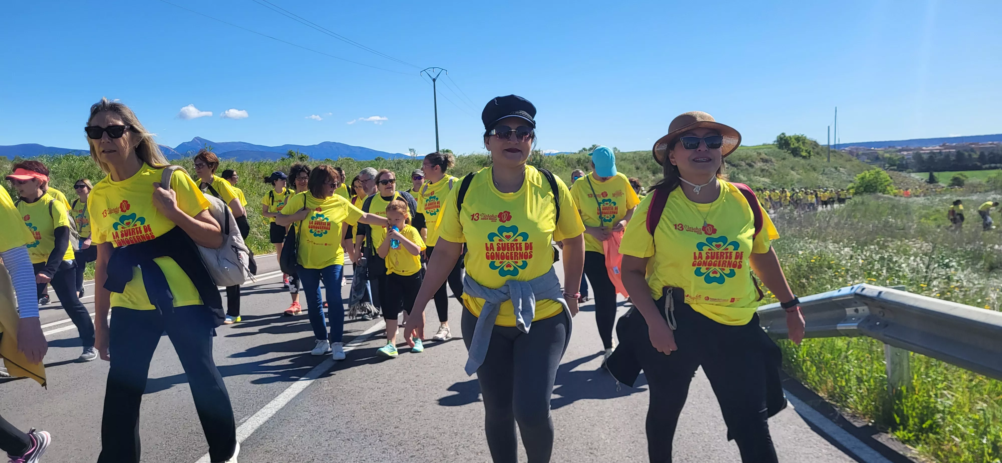 Recorrido de la XIII Marcha Aspace Huesca. Foto Mercedes Manterola