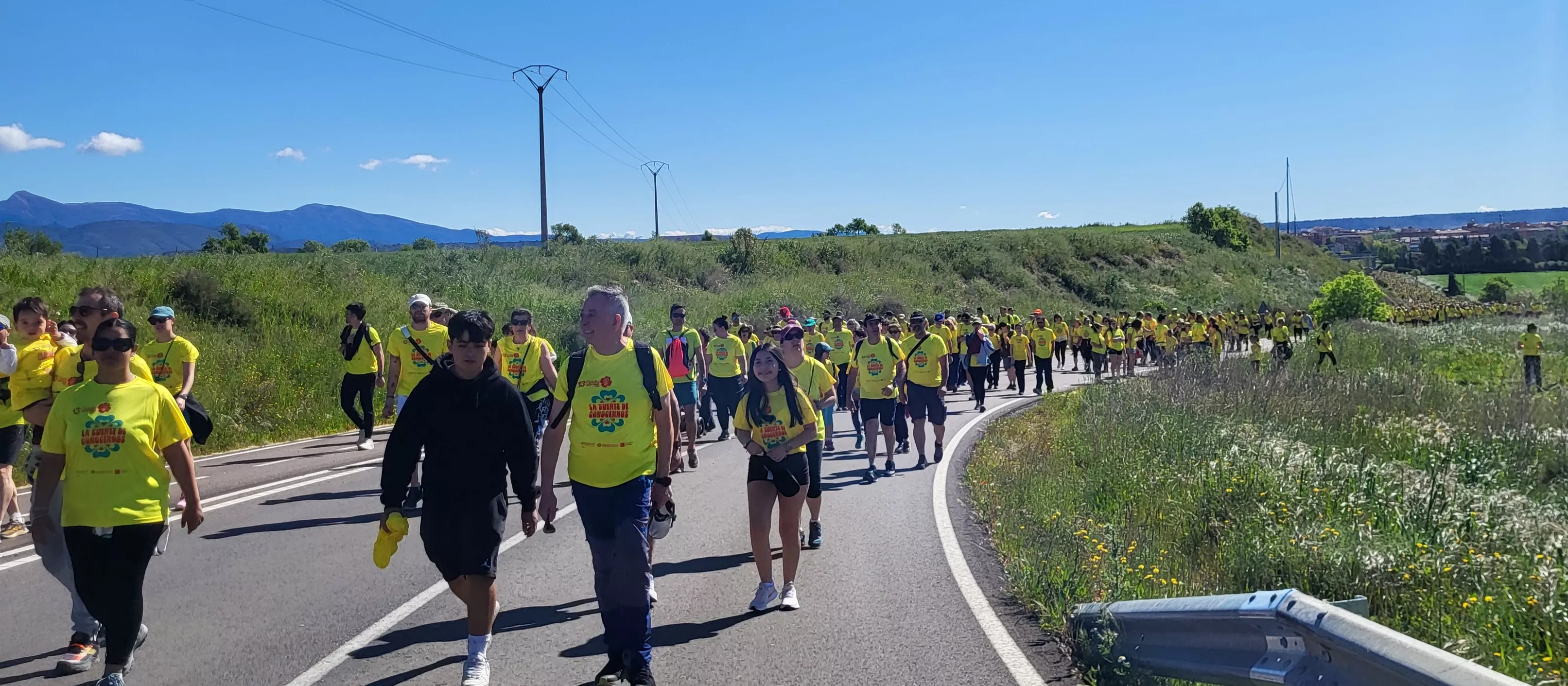 Recorrido de la XIII Marcha Aspace Huesca. Foto Mercedes Manterola