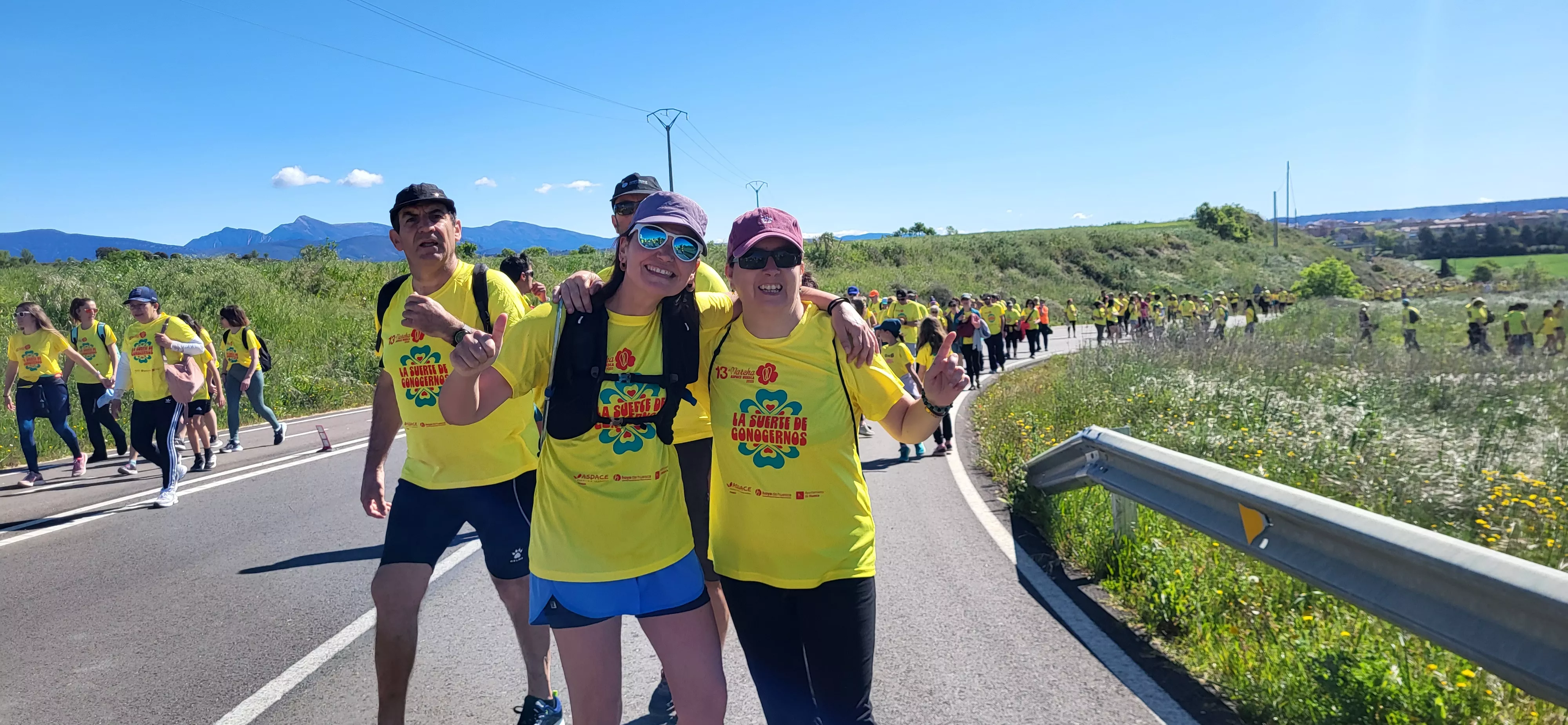 Recorrido de la XIII Marcha Aspace Huesca. Foto Mercedes Manterola