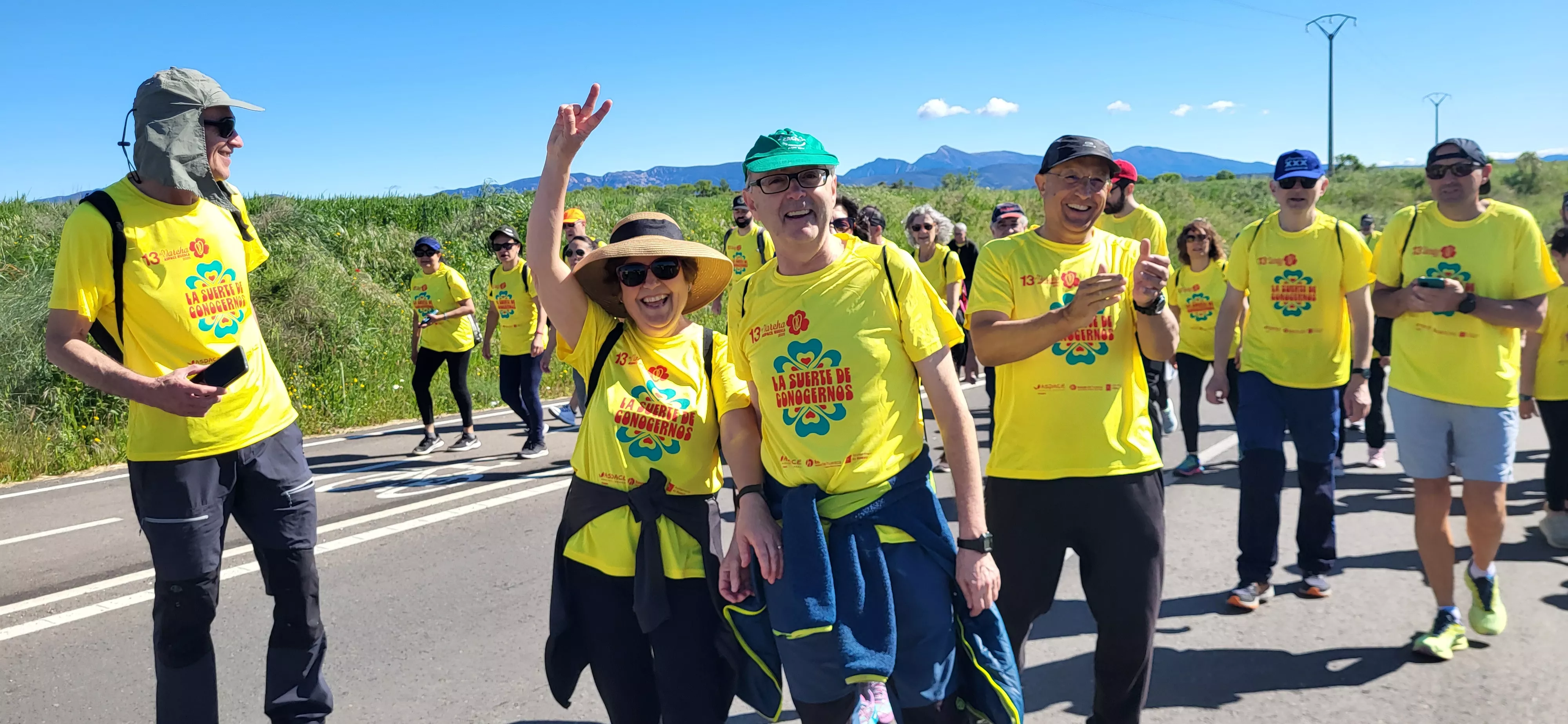 Recorrido de la XIII Marcha Aspace Huesca. Foto Mercedes Manterola