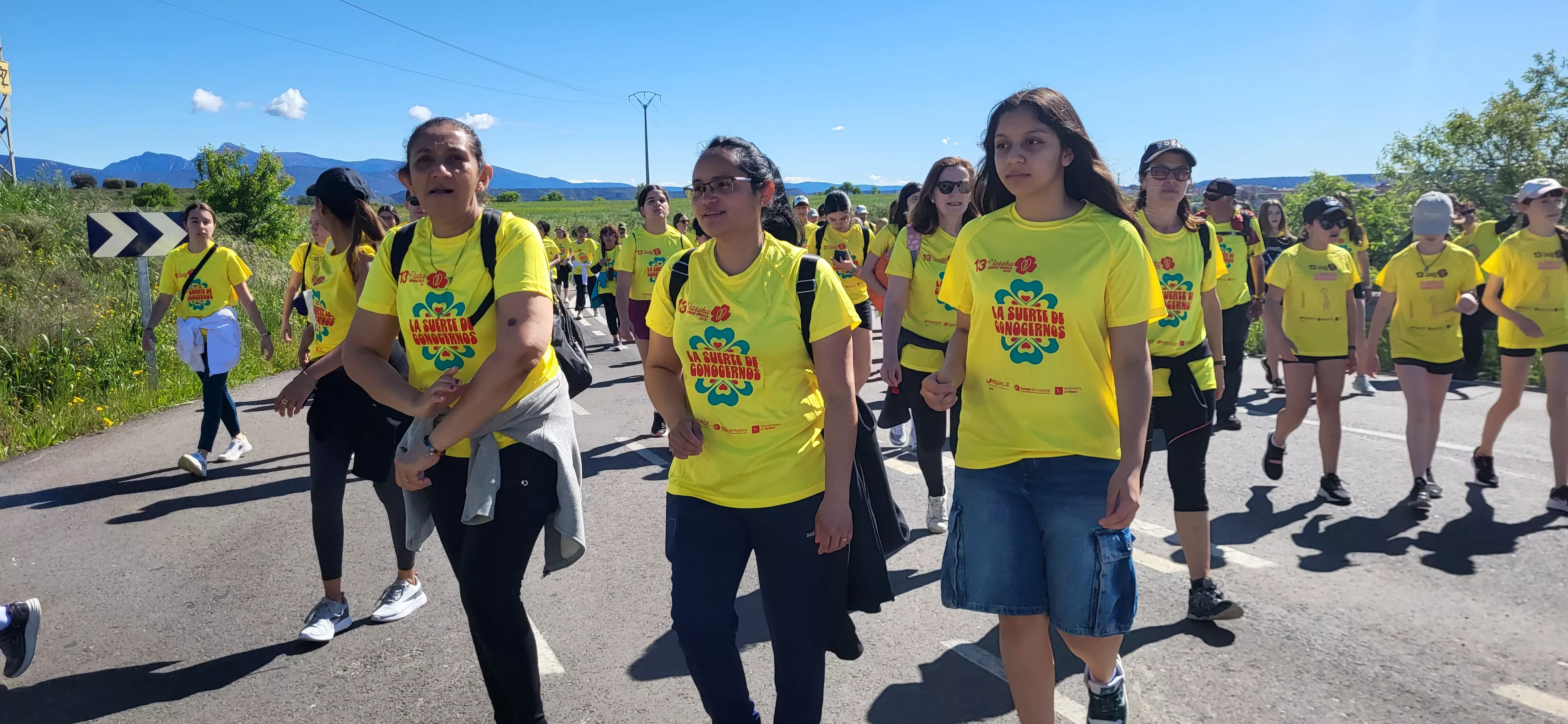 Recorrido de la XIII Marcha Aspace Huesca. Foto Mercedes Manterola