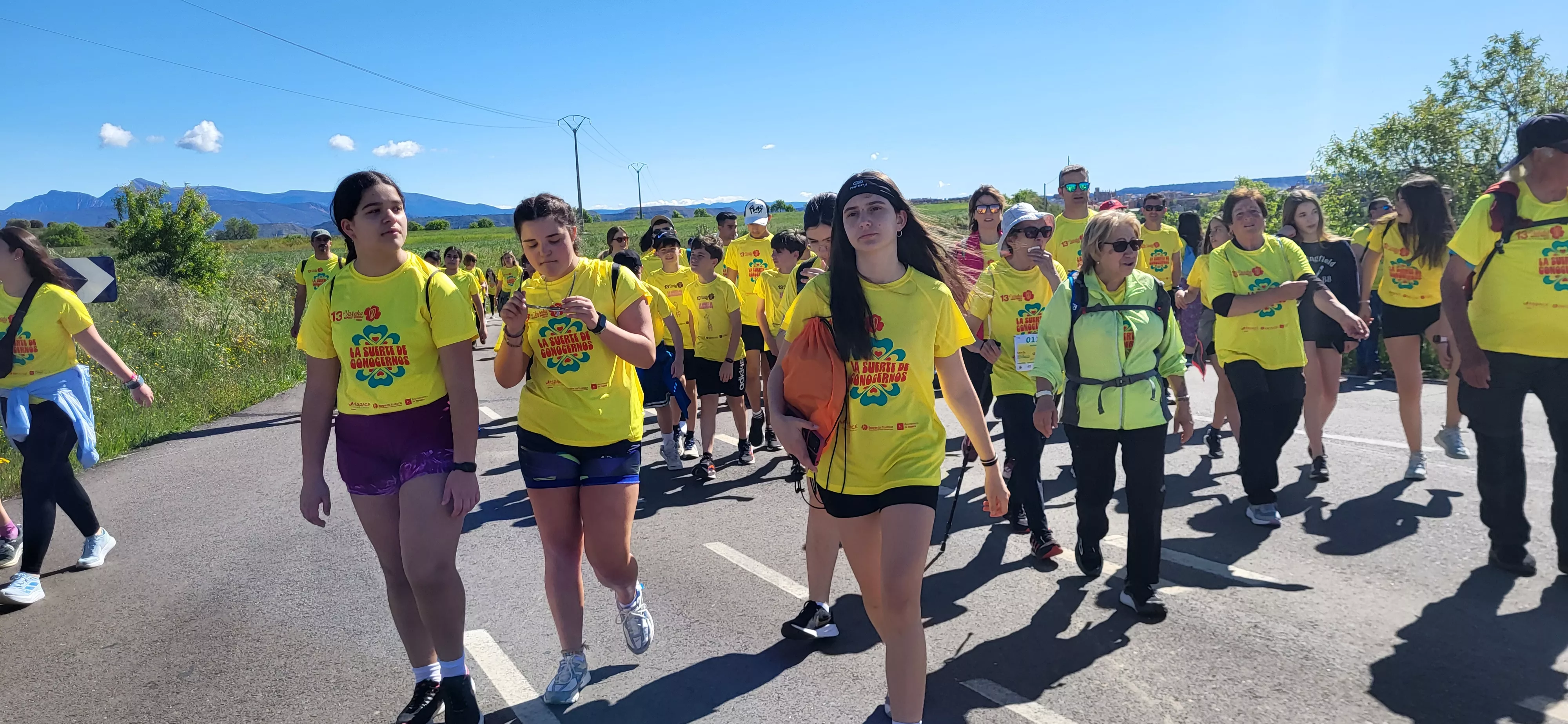 Recorrido de la XIII Marcha Aspace Huesca. Foto Mercedes Manterola