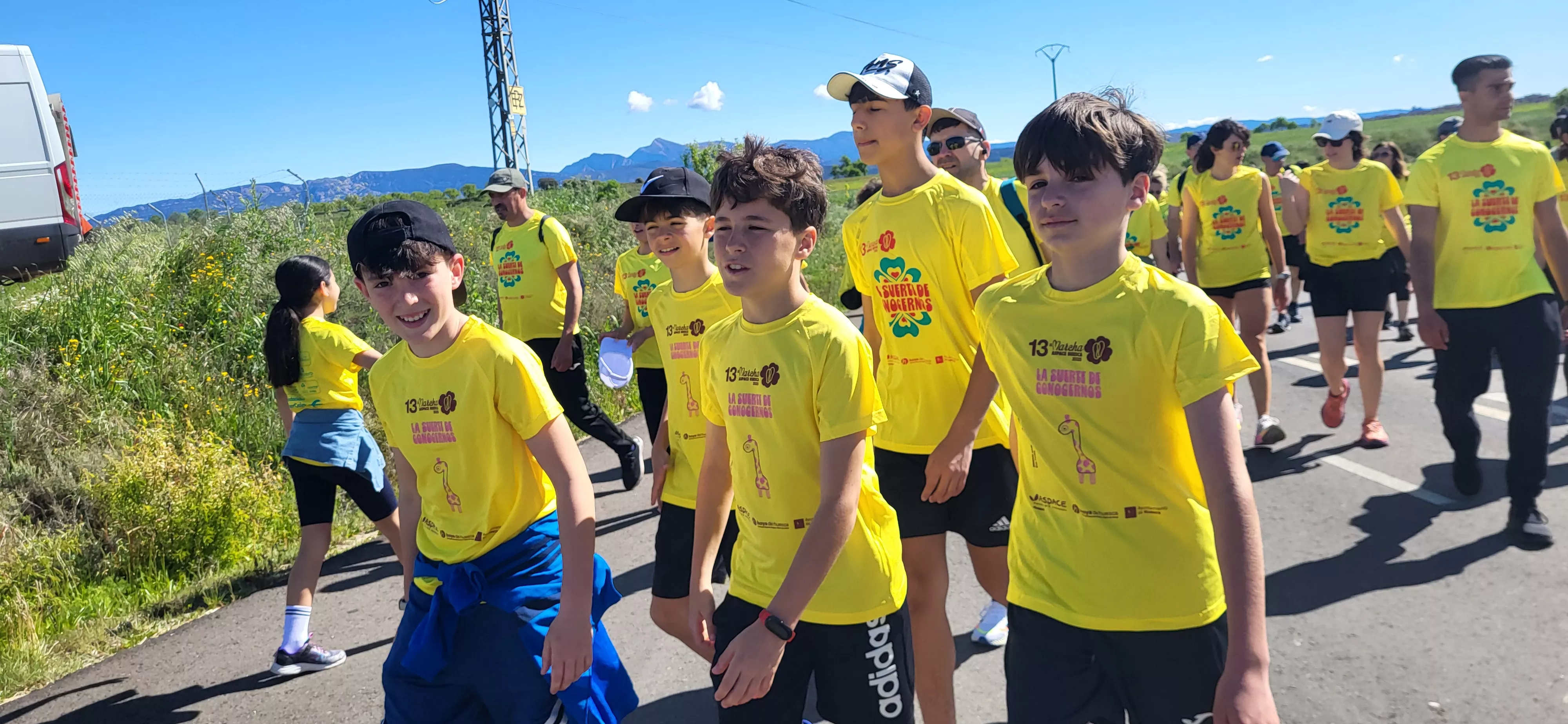 Recorrido de la XIII Marcha Aspace Huesca. Foto Mercedes Manterola