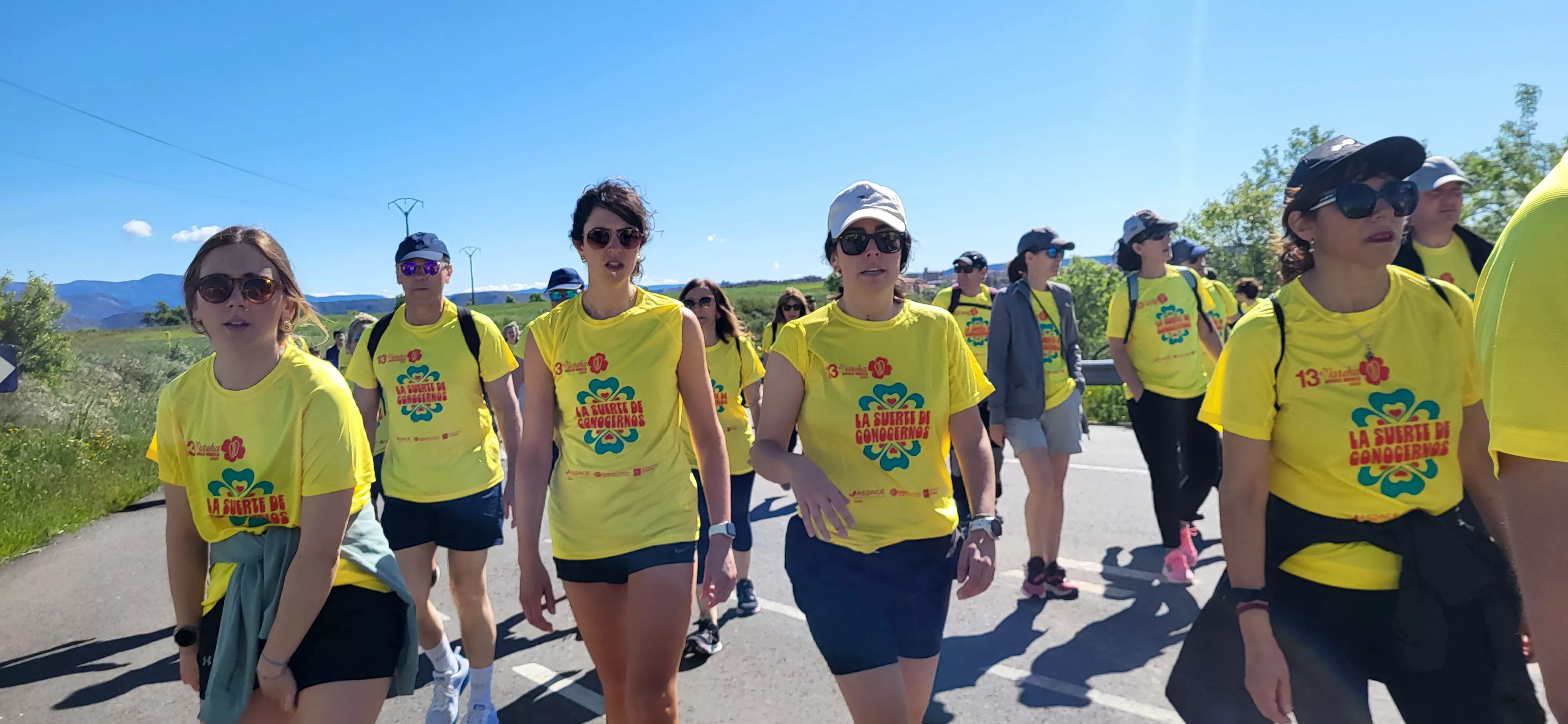 Recorrido de la XIII Marcha Aspace Huesca. Foto Mercedes Manterola