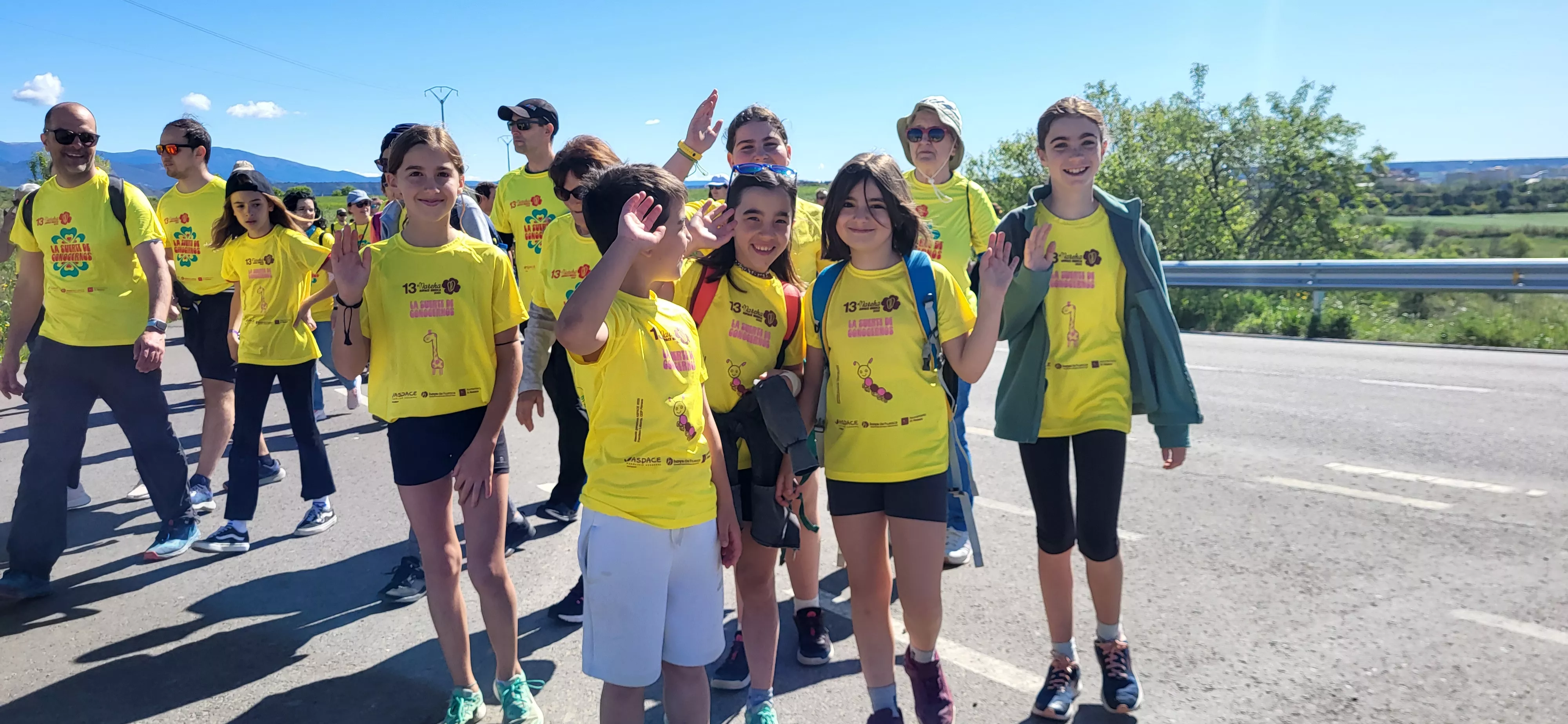 Recorrido de la XIII Marcha Aspace Huesca. Foto Mercedes Manterola