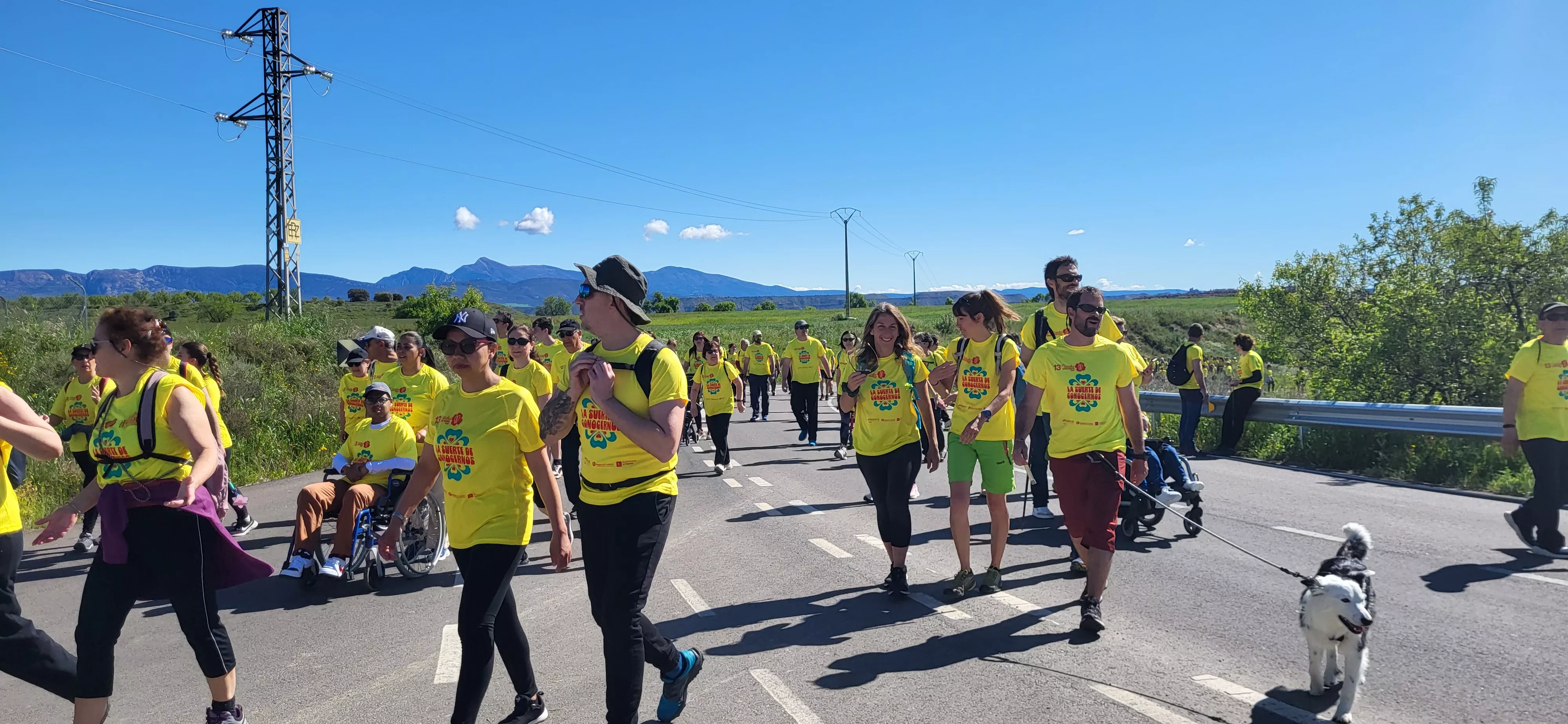 Recorrido de la XIII Marcha Aspace Huesca. Foto Mercedes Manterola