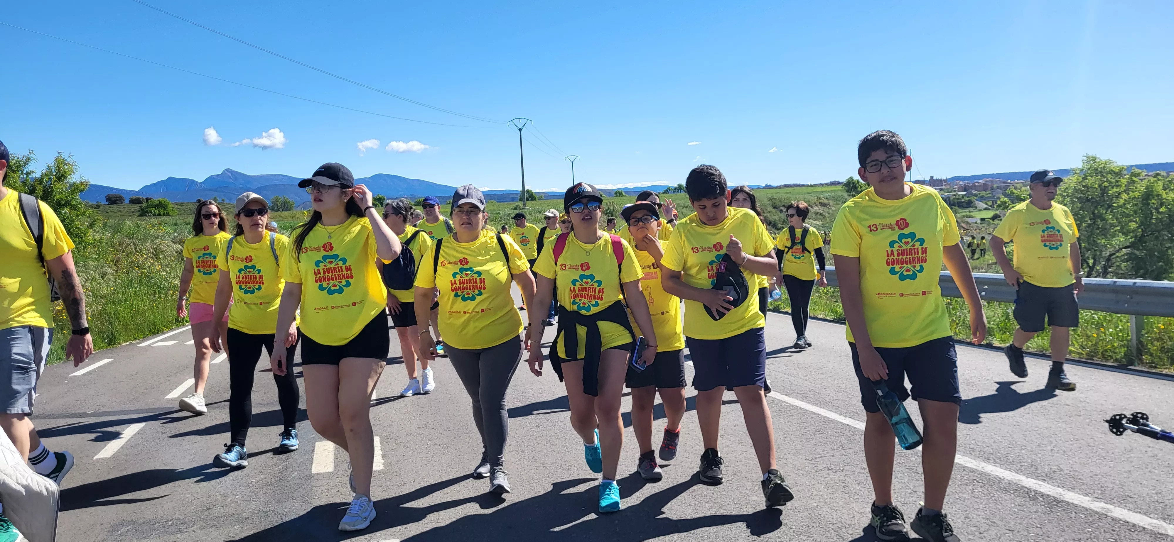 Recorrido de la XIII Marcha Aspace Huesca. Foto Mercedes Manterola