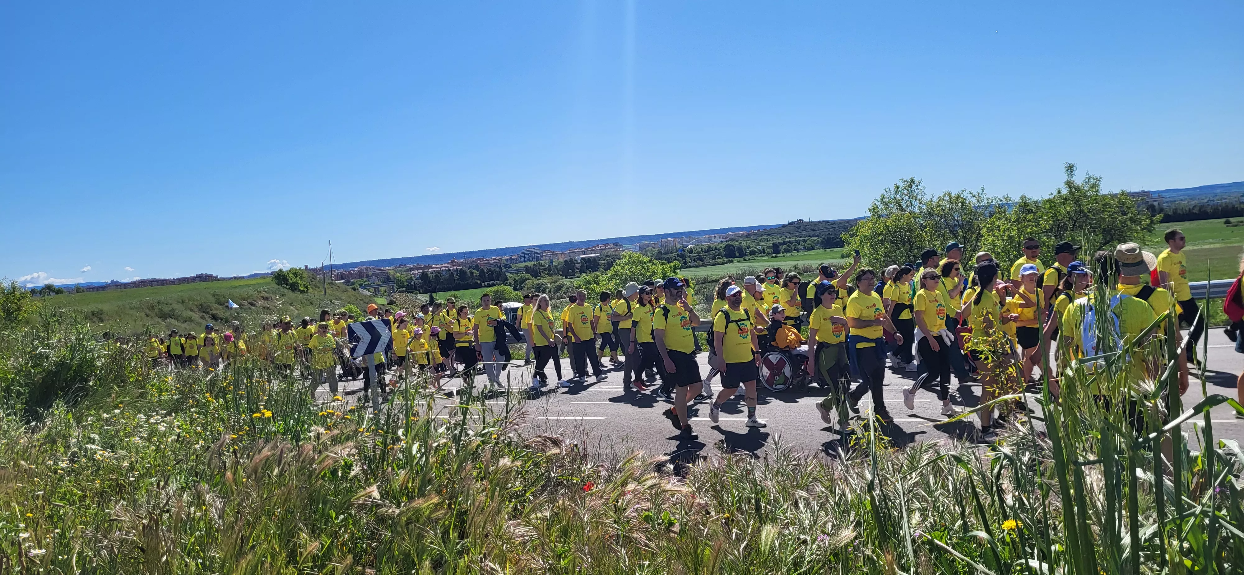 Recorrido de la XIII Marcha Aspace Huesca. Foto Mercedes Manterola