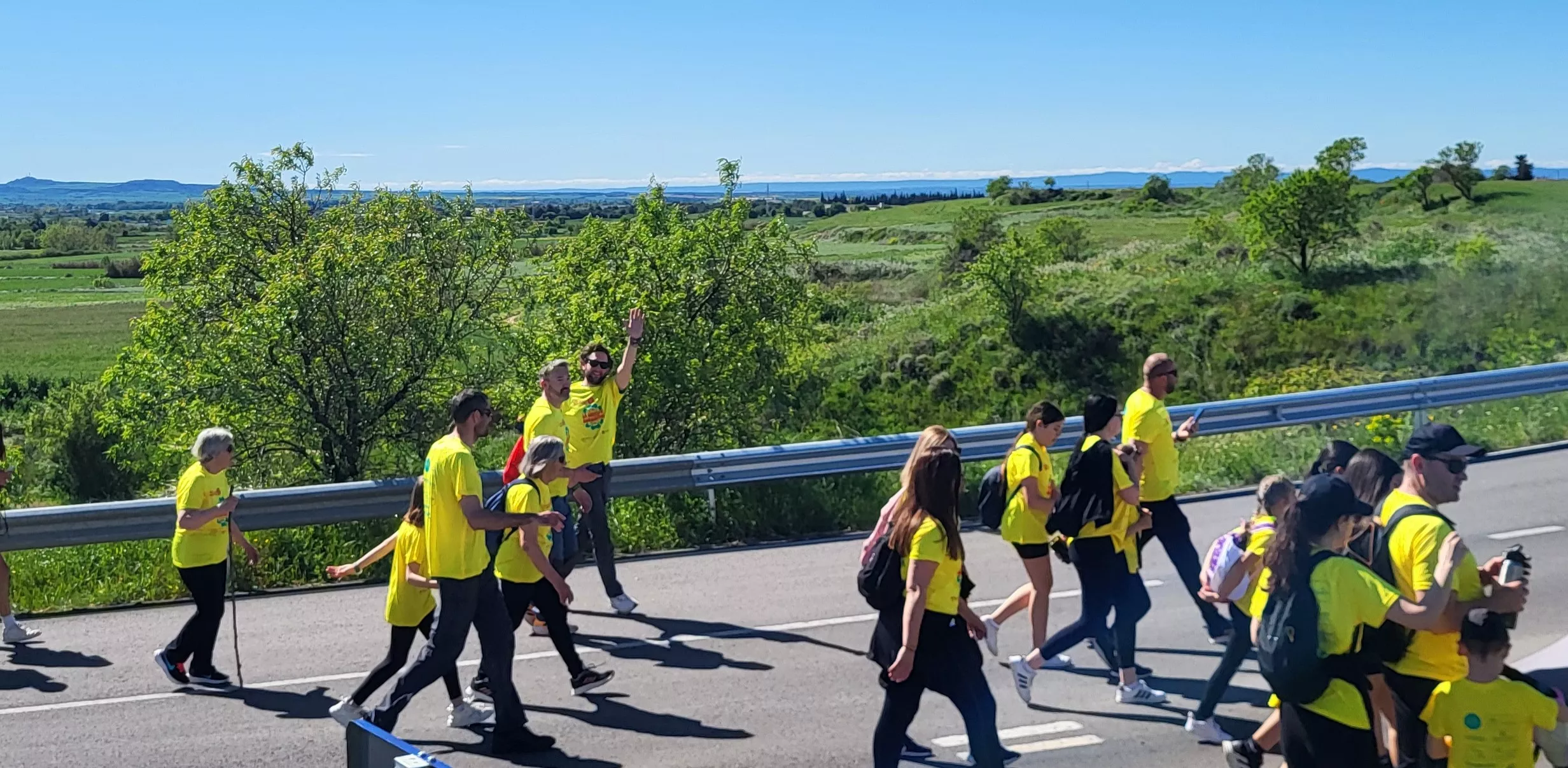 Recorrido de la XIII Marcha Aspace Huesca. Foto Mercedes Manterola