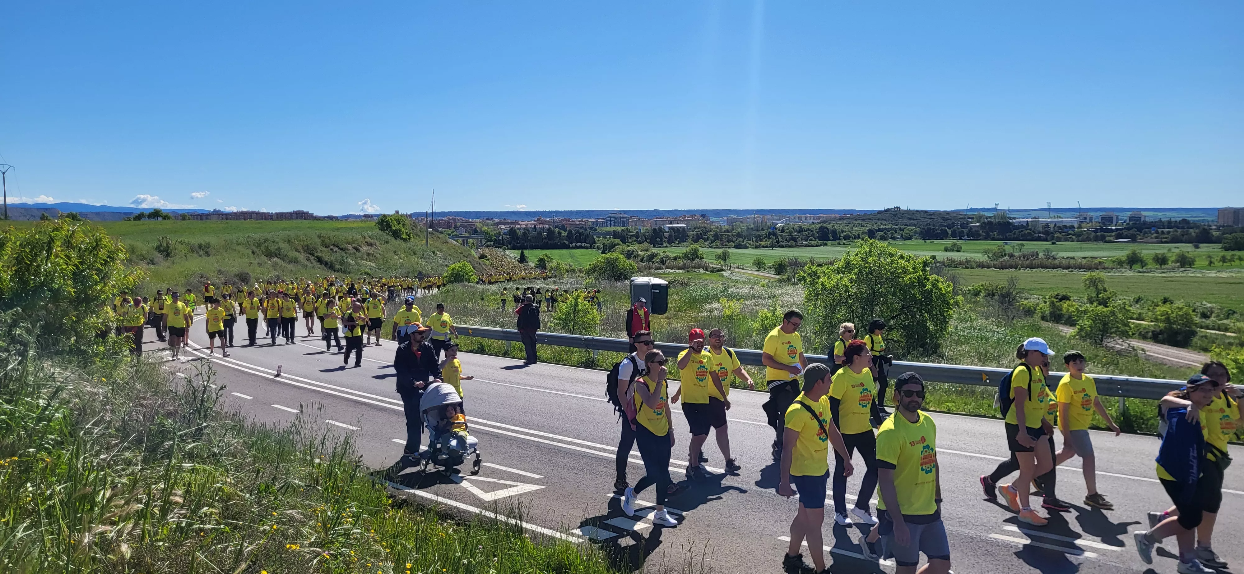 Recorrido de la XIII Marcha Aspace Huesca. Foto Mercedes Manterola