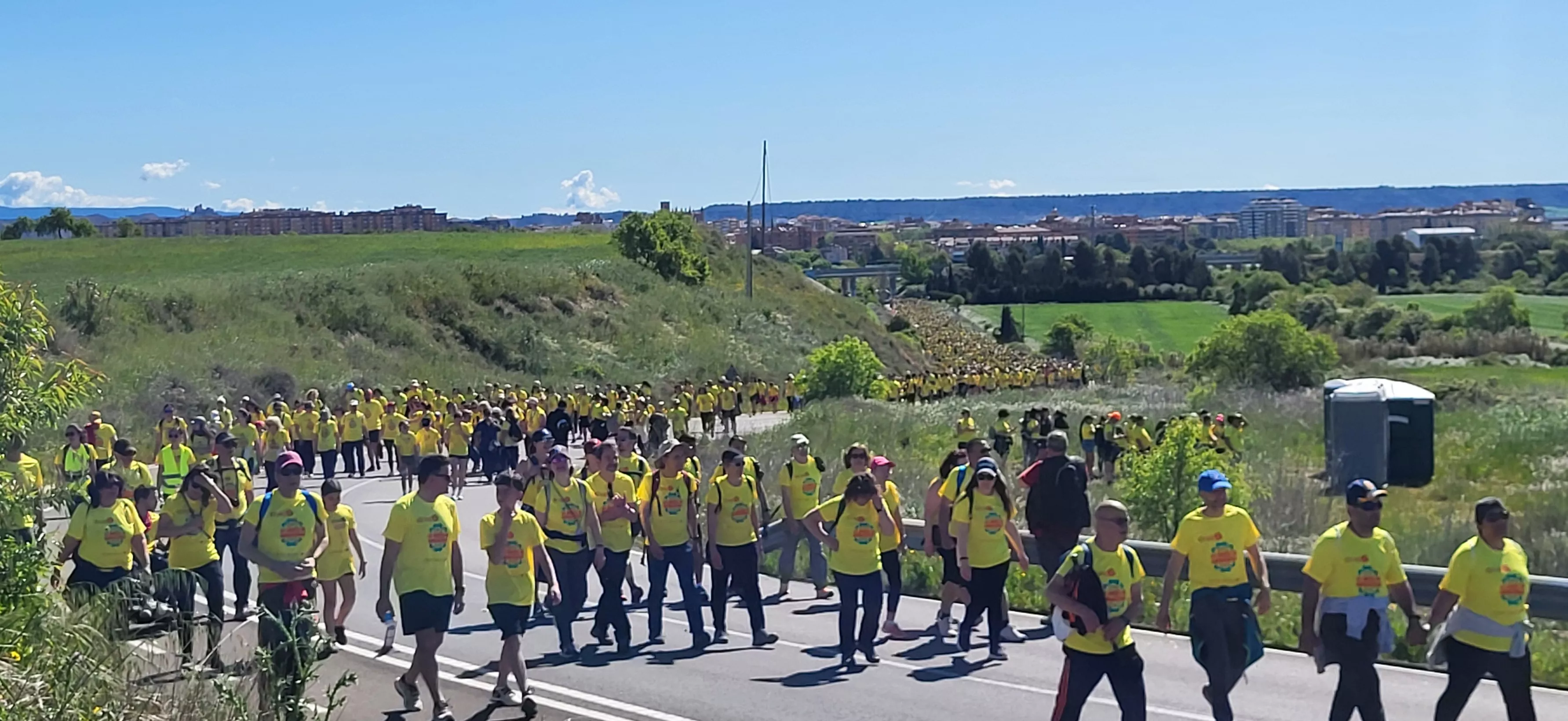 Recorrido de la XIII Marcha Aspace Huesca. Foto Mercedes Manterola