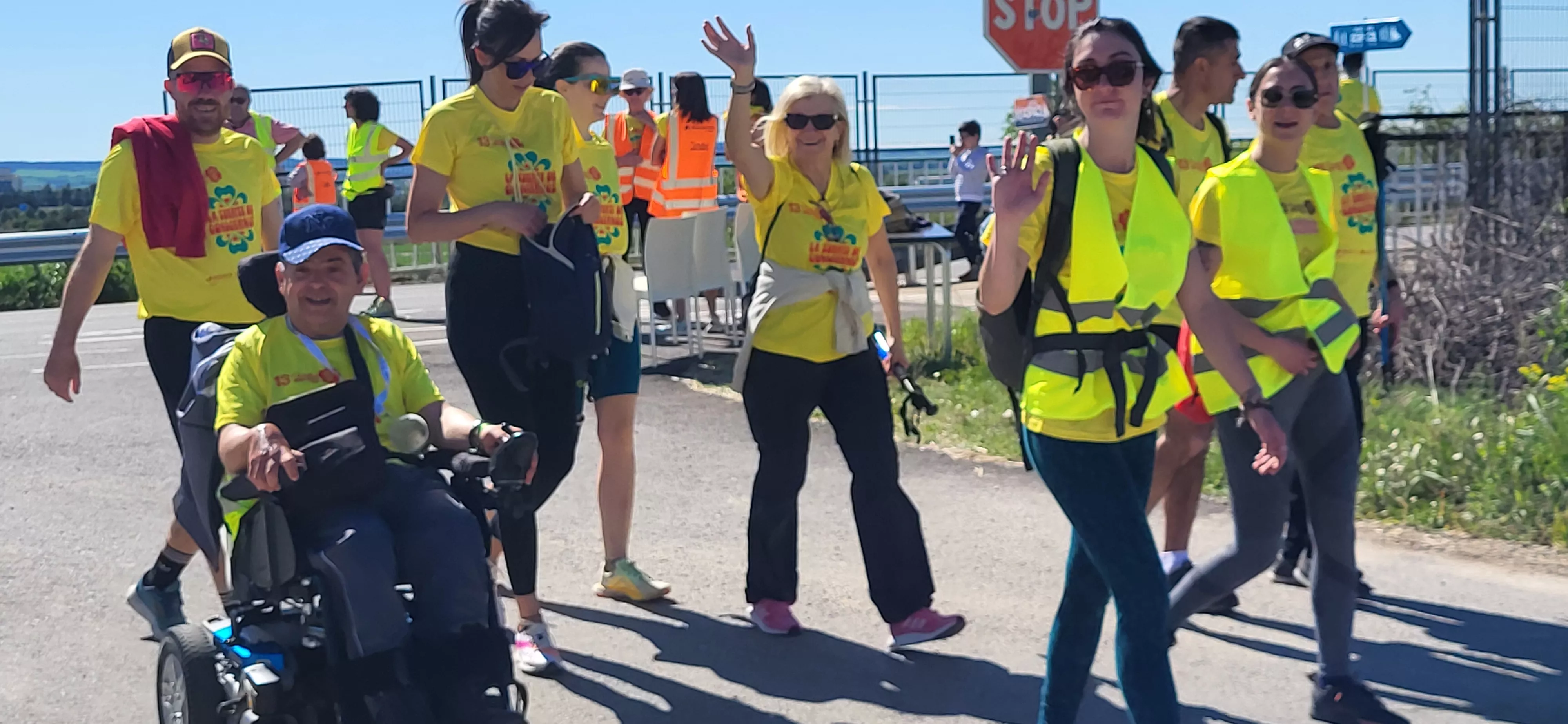 Recorrido de la XIII Marcha Aspace Huesca. Foto Mercedes Manterola