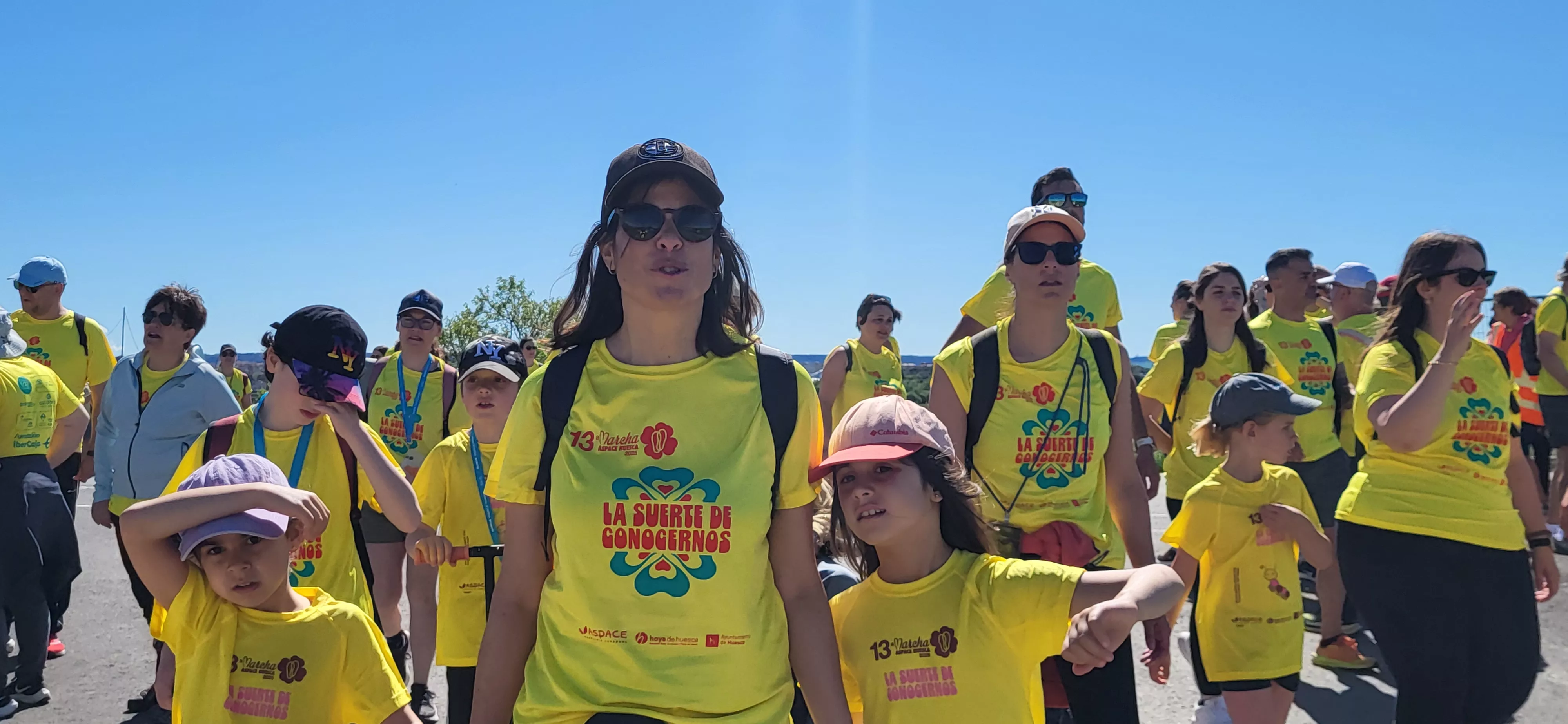 Recorrido de la XIII Marcha Aspace Huesca. Foto Mercedes Manterola