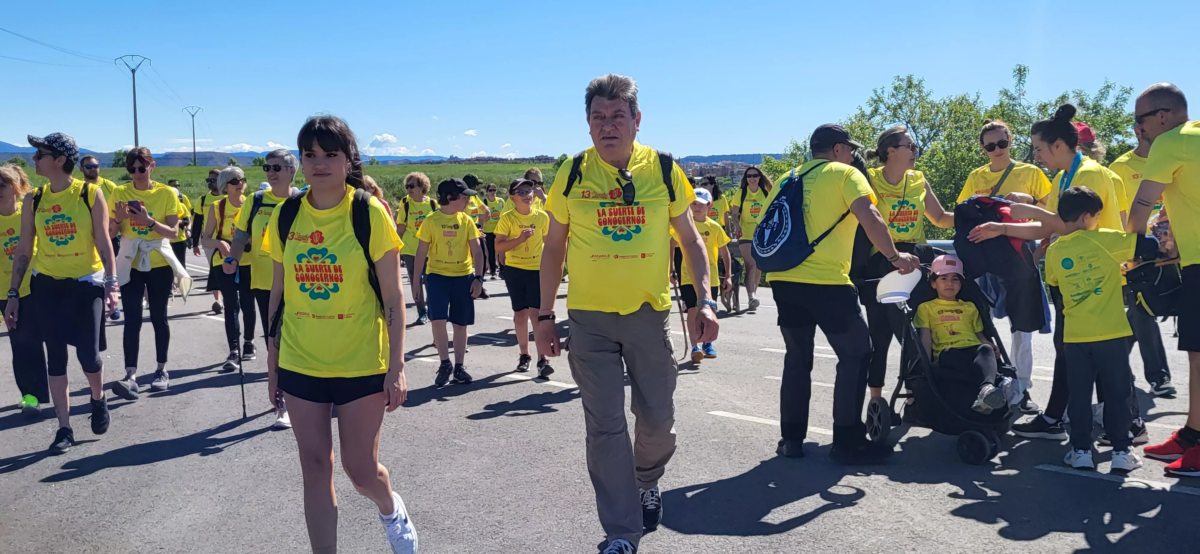 Recorrido de la XIII Marcha Aspace Huesca. Foto Mercedes Manterola