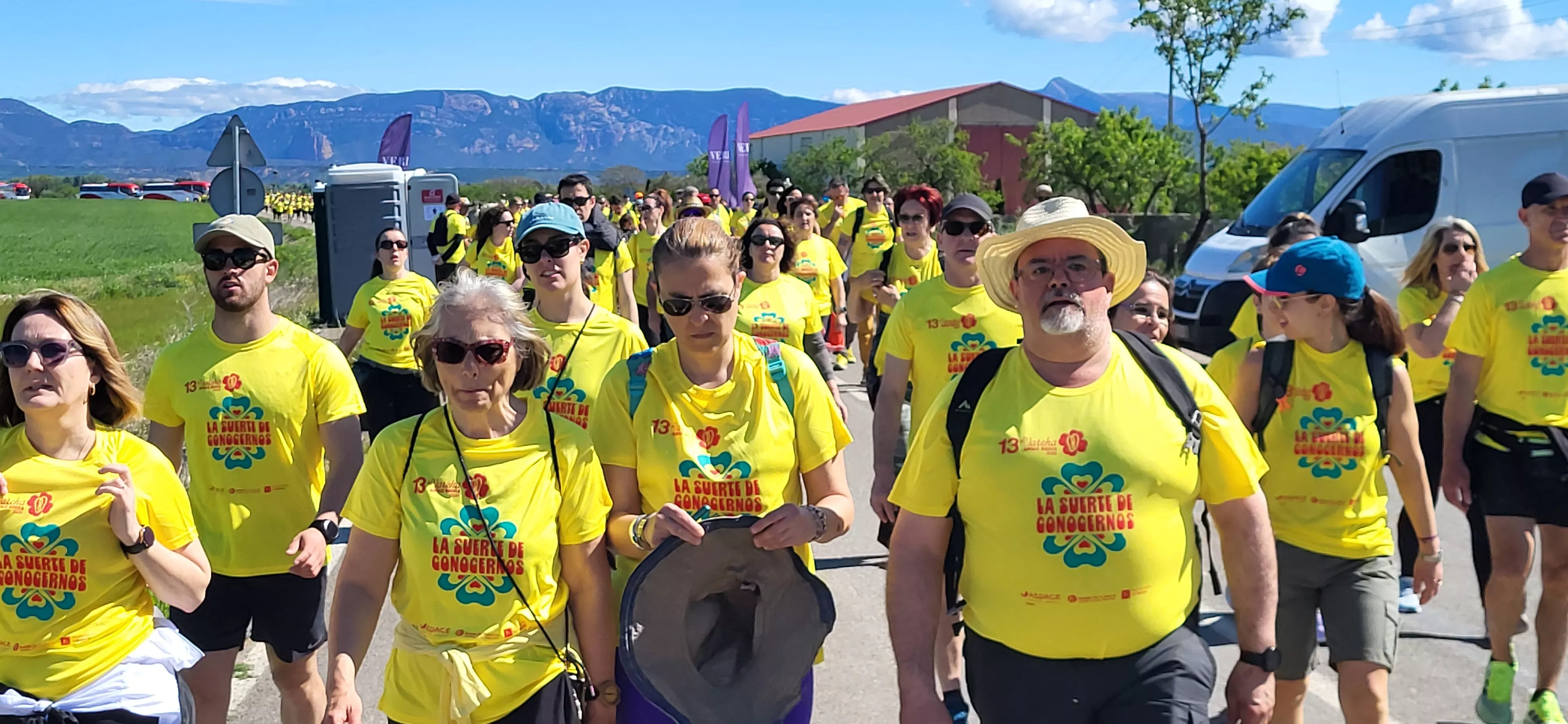 Recorrido de la XIII Marcha Aspace Huesca. Foto Mercedes Manterola