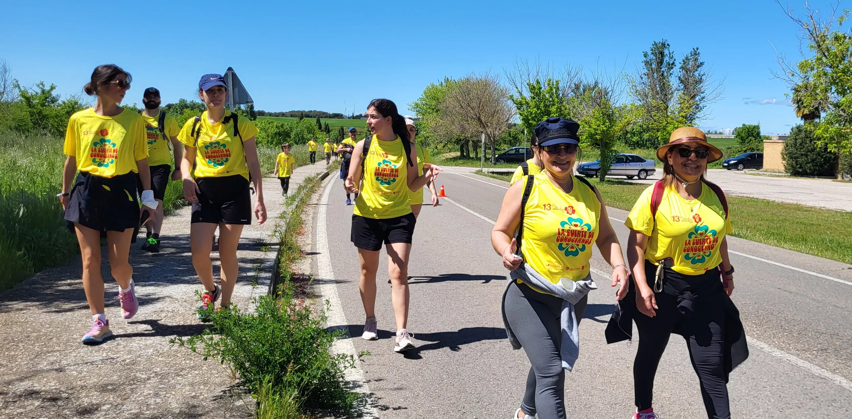 Recorrido de la XIII Marcha Aspace Huesca. Foto Mercedes Manterola