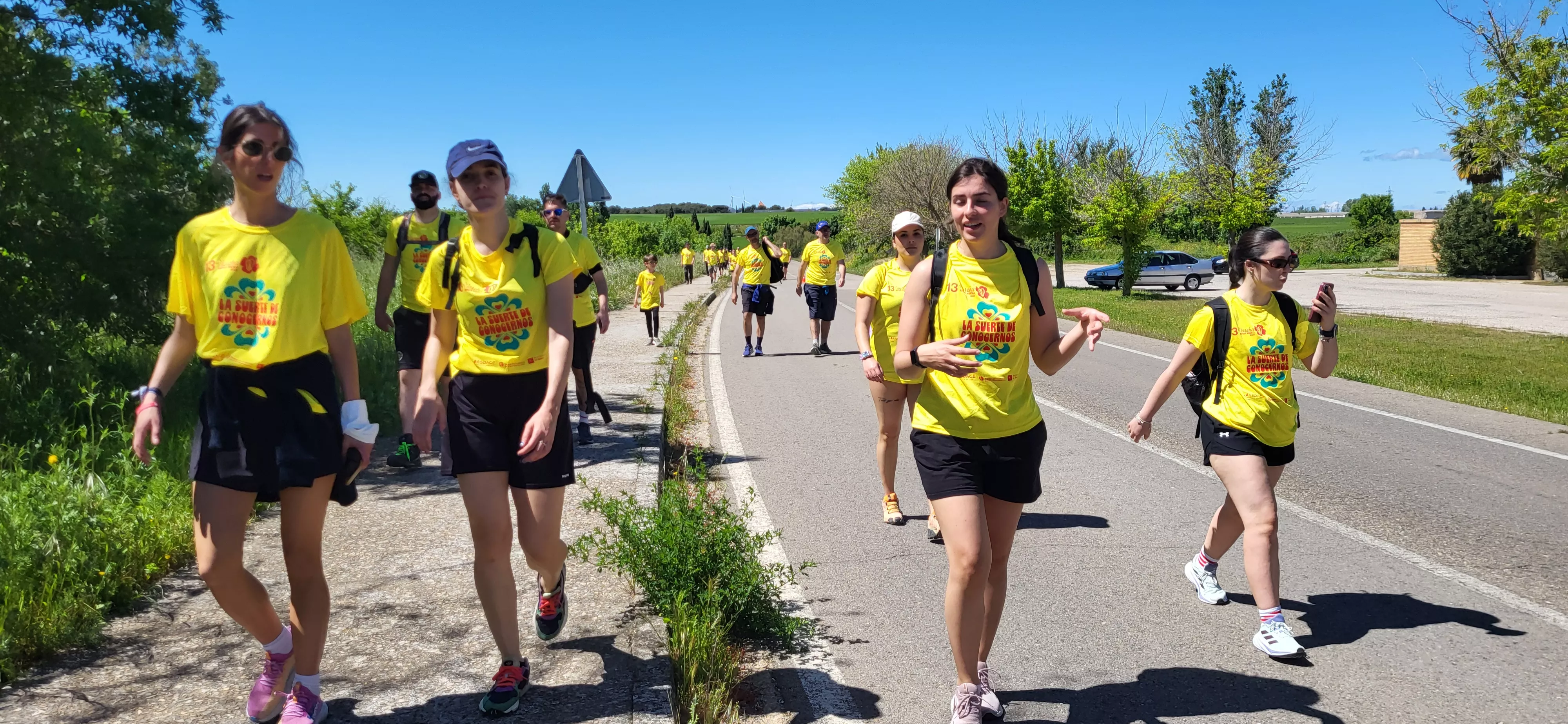 Recorrido de la XIII Marcha Aspace Huesca. Foto Mercedes Manterola