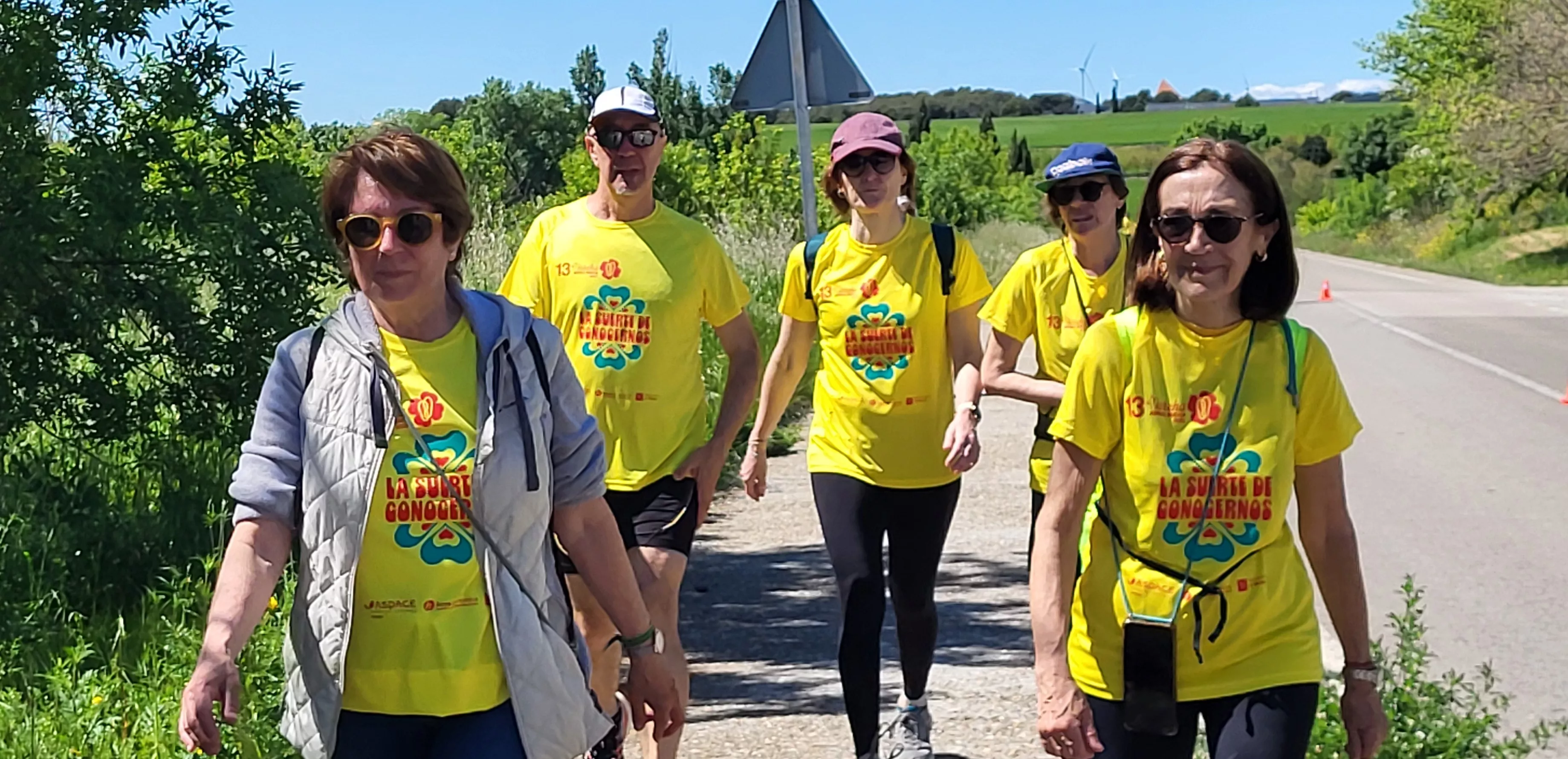 Recorrido de la XIII Marcha Aspace Huesca. Foto Mercedes Manterola