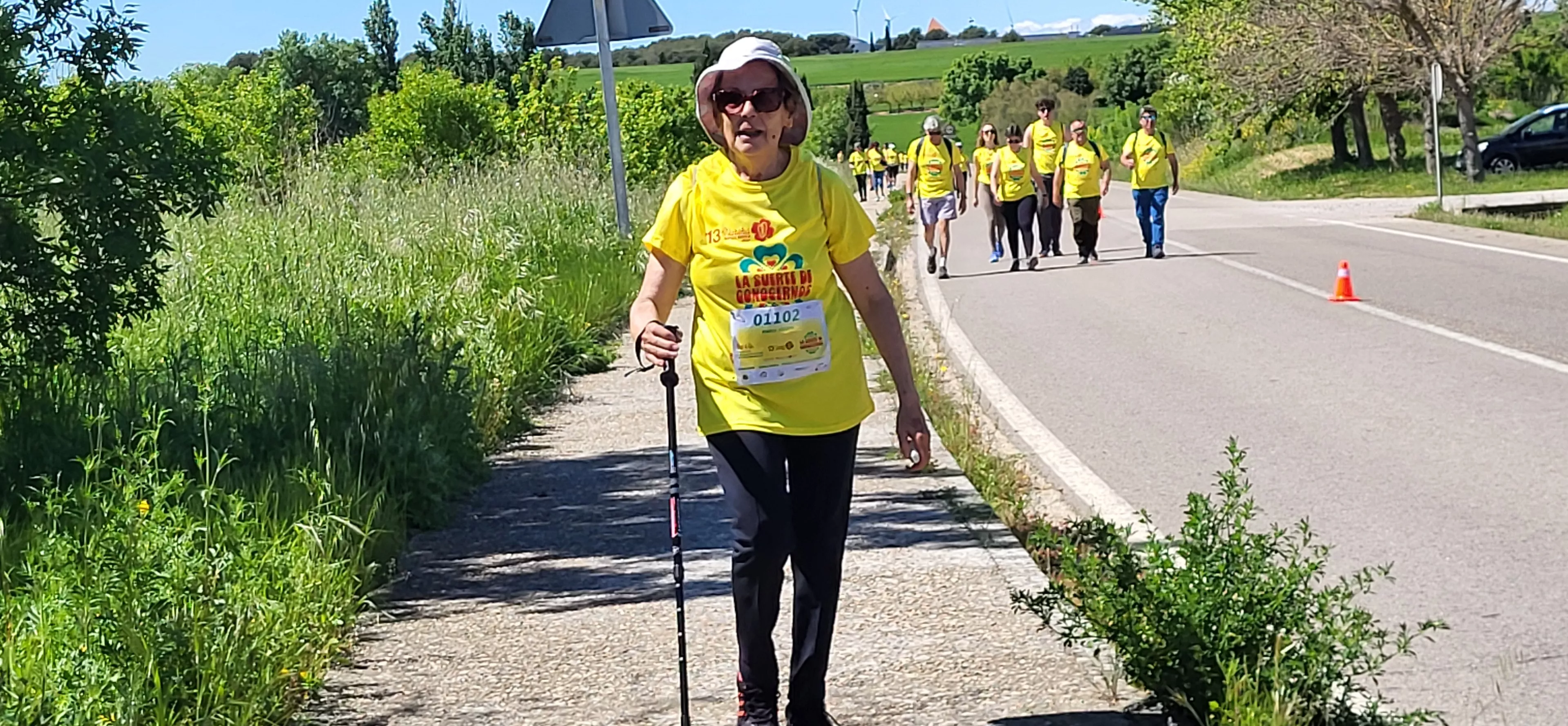 Recorrido de la XIII Marcha Aspace Huesca. Foto Mercedes Manterola
