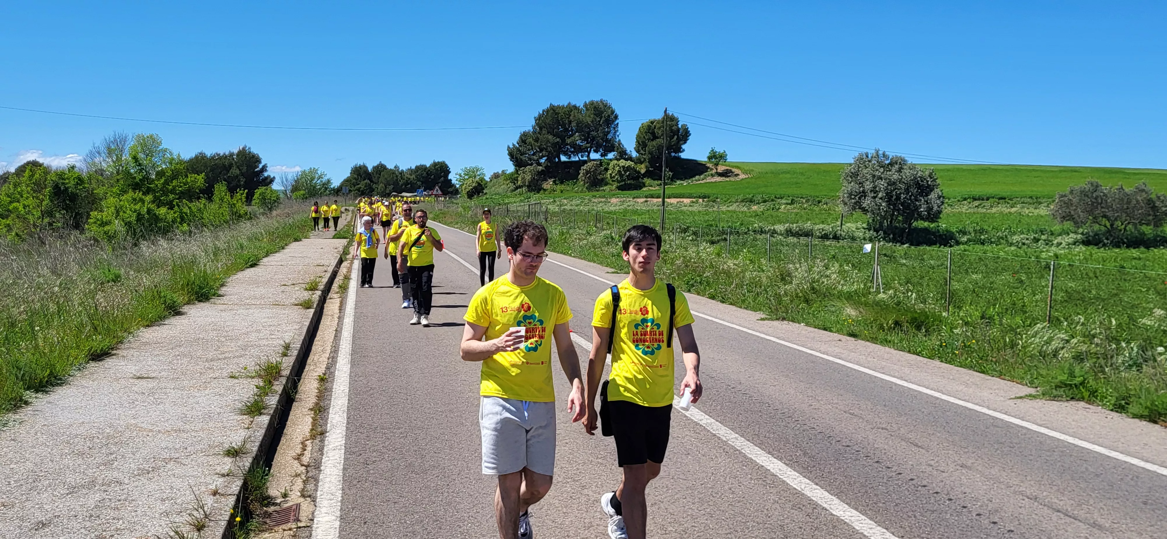 Recorrido de la XIII Marcha Aspace Huesca. Foto Mercedes Manterola