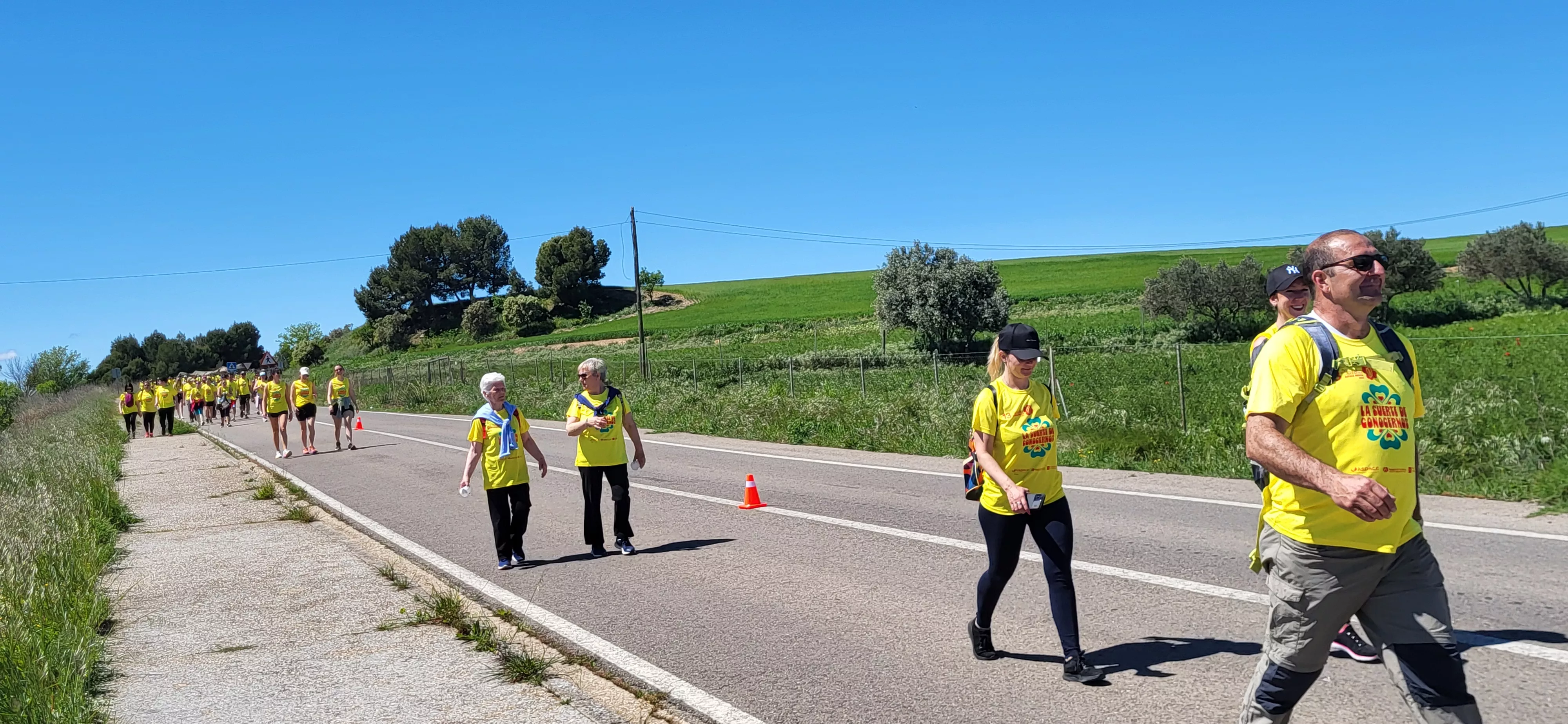 Recorrido de la XIII Marcha Aspace Huesca. Foto Mercedes Manterola