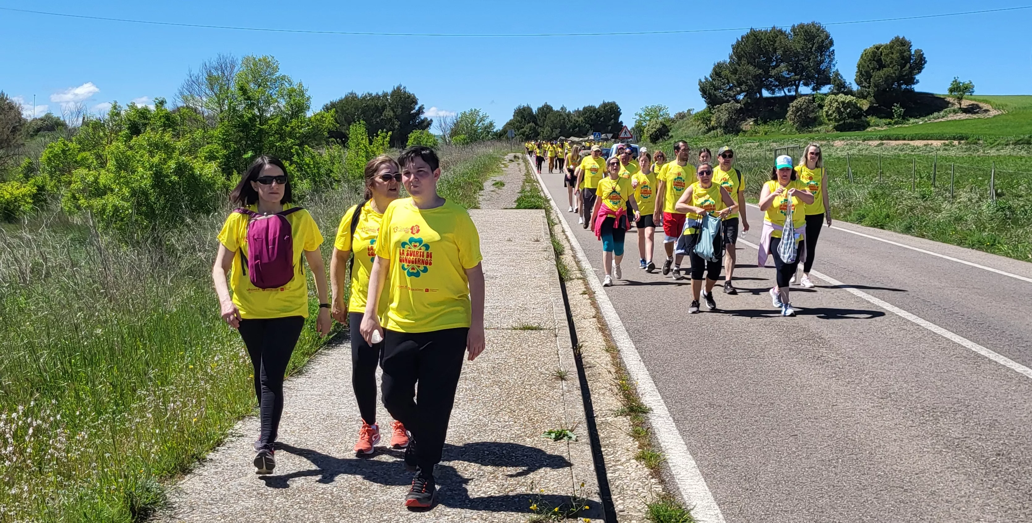 Recorrido de la XIII Marcha Aspace Huesca. Foto Mercedes Manterola