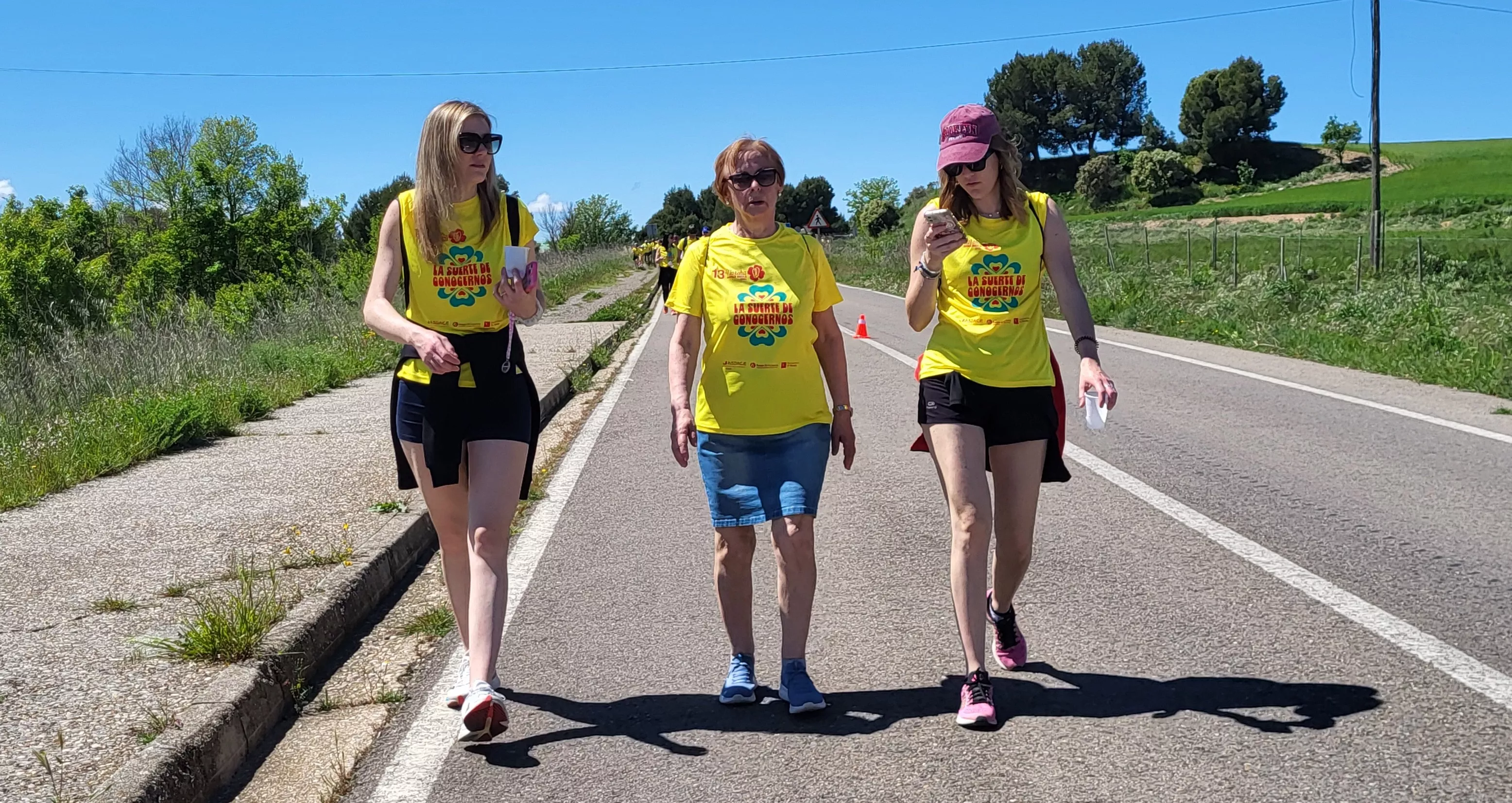 Recorrido de la XIII Marcha Aspace Huesca. Foto Mercedes Manterola