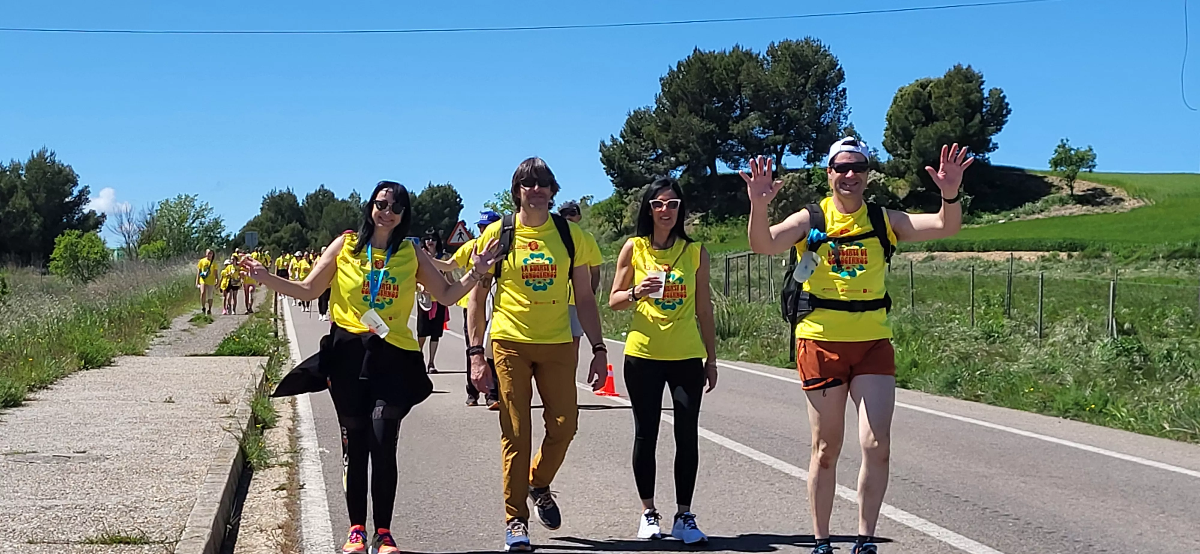 Recorrido de la XIII Marcha Aspace Huesca. Foto Mercedes Manterola